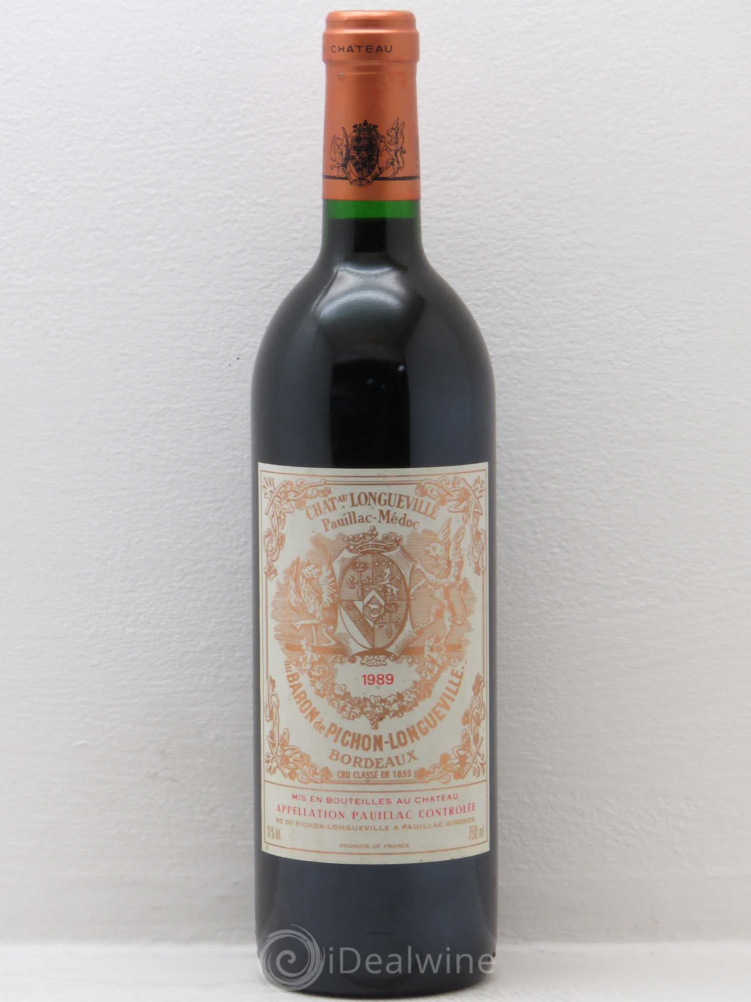 Pichon Longueville Baron 2ème Grand Cru Classé 1989 - Lot de 1 bouteille - 0