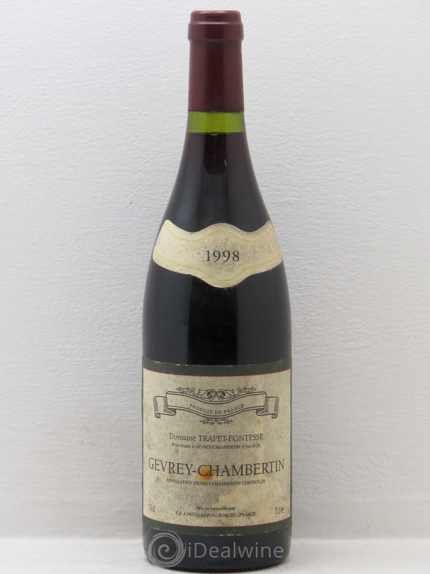Gevrey-Chambertin Domaine Trapet Fontesse 1998 - Lot de 1 bouteille - 0