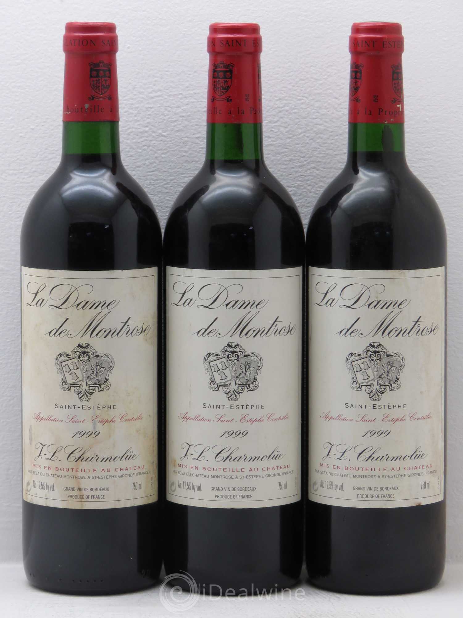 La Dame de Montrose Second Vin 1999 - Lot de 3 bouteilles - 0