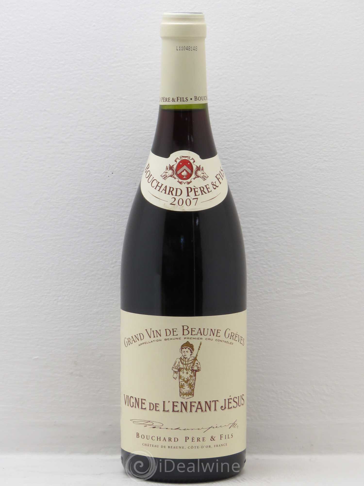 Beaune 1er Cru Grèves - Vigne de l'Enfant Jésus Bouchard Père & Fils 2007 - Lot de 1 bouteille - 0