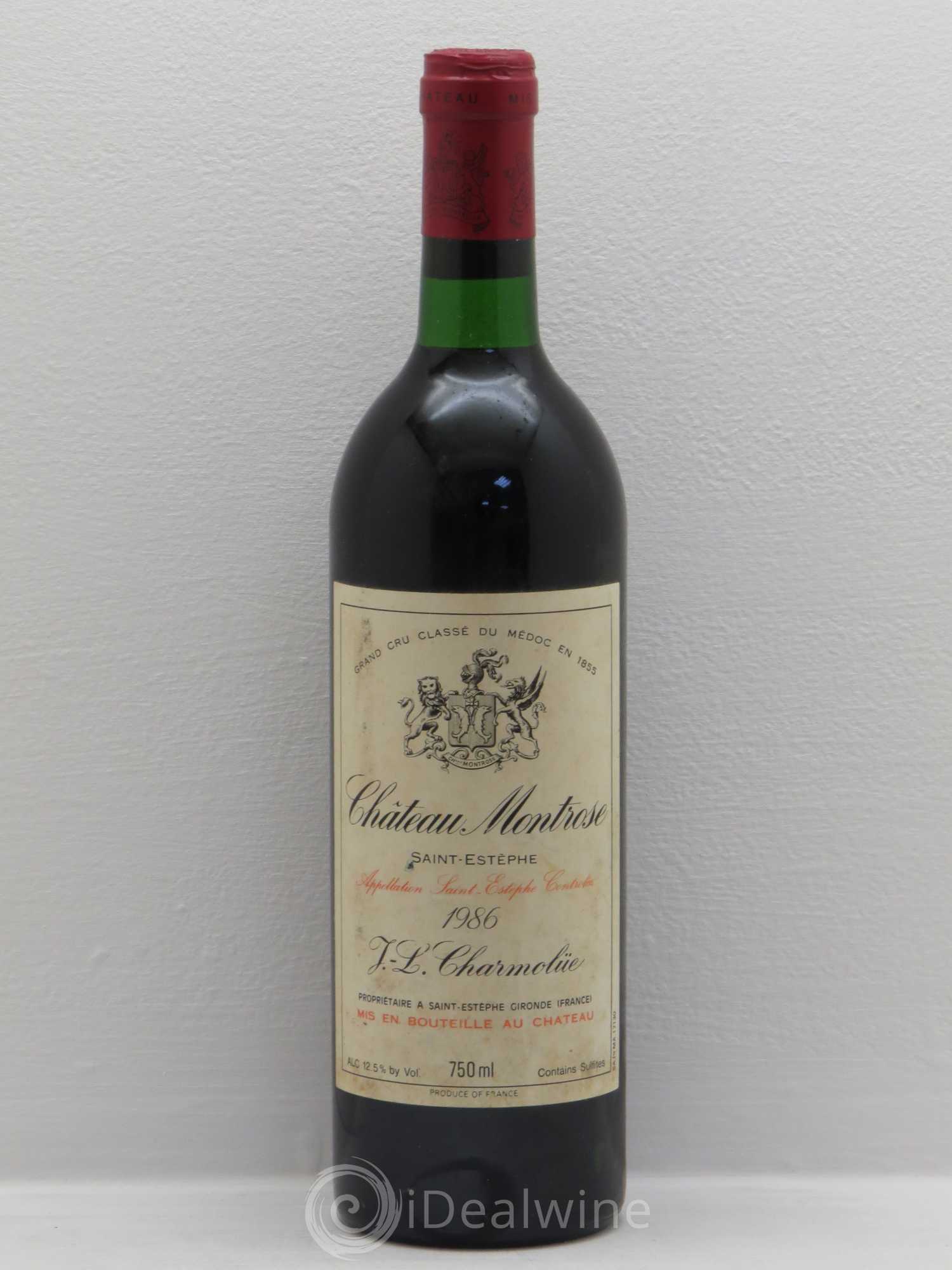 Château Montrose 2ème Grand Cru Classé 1986 - Lot de 1 bouteille - 0