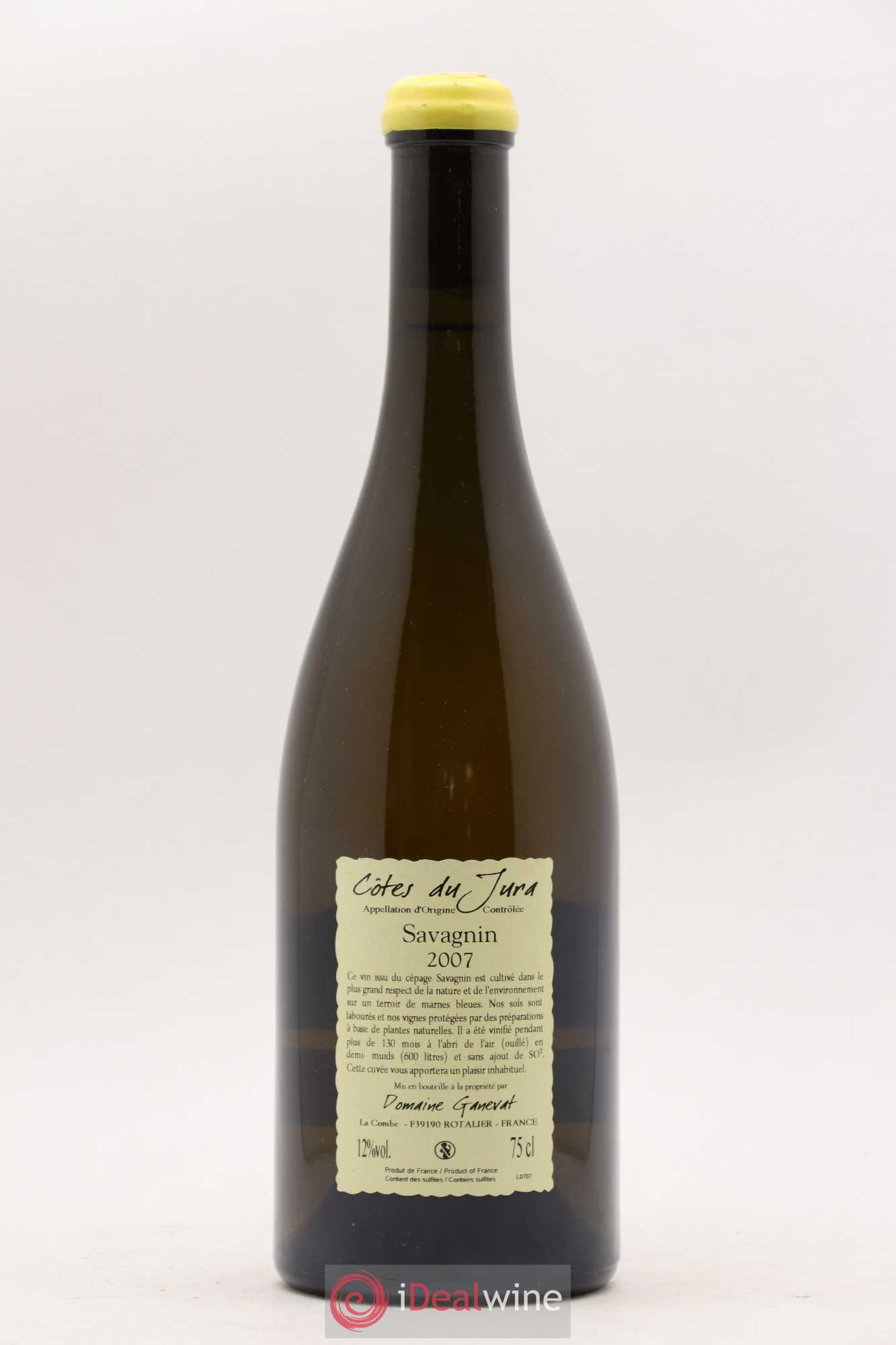 Côtes du Jura Les Vignes de mon Père Jean-François Ganevat (Domaine) 2007 - Lot de 1 bouteille - 1