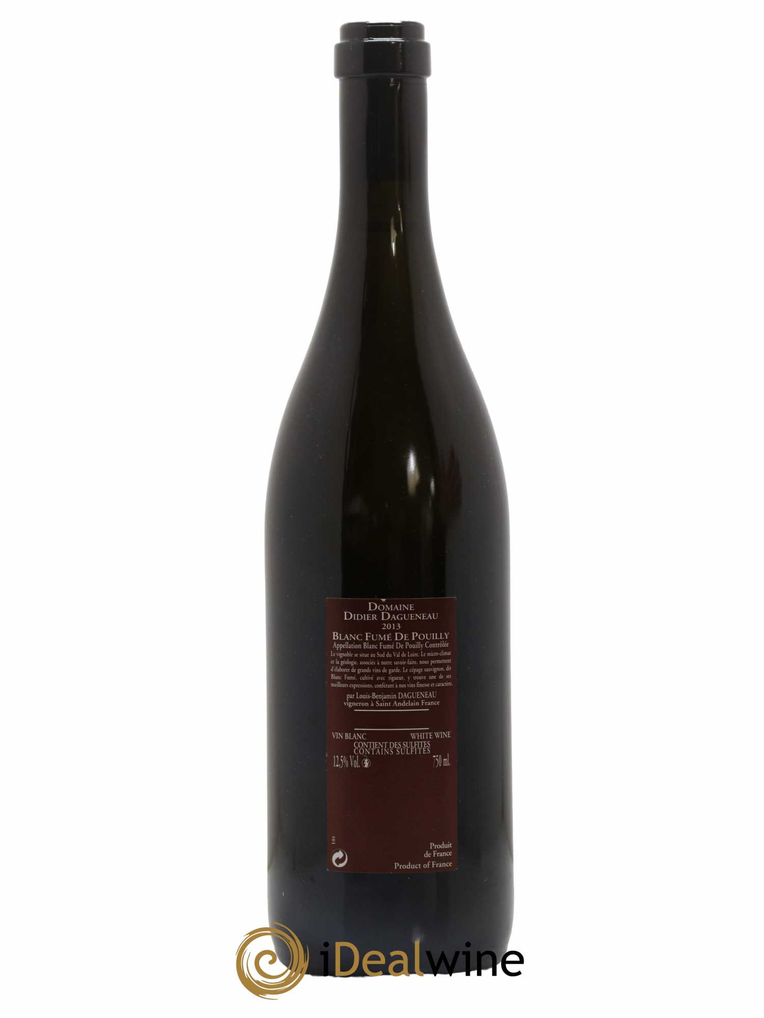 Vin de France (anciennement Pouilly-Fumé) Pur Sang Dagueneau (Domaine Didier - Louis-Benjamin) 2013 - Posten von 1 Flasche - 1