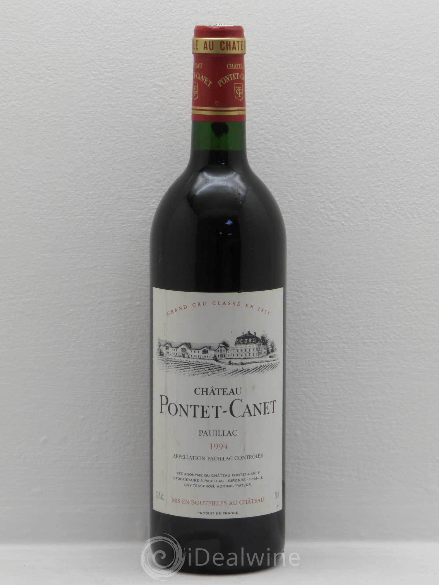 Château Pontet Canet 5ème Grand Cru Classé 1994 - Lot de 1 bouteille - 0