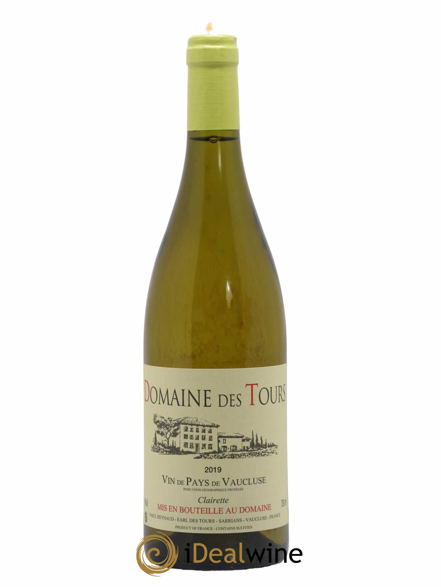 Vaucluse (Vin de Pays de Vaucluse) Domaine des Tours Emmanuel Reynaud Clairette 2019 - Lot de 1 bouteille - 0