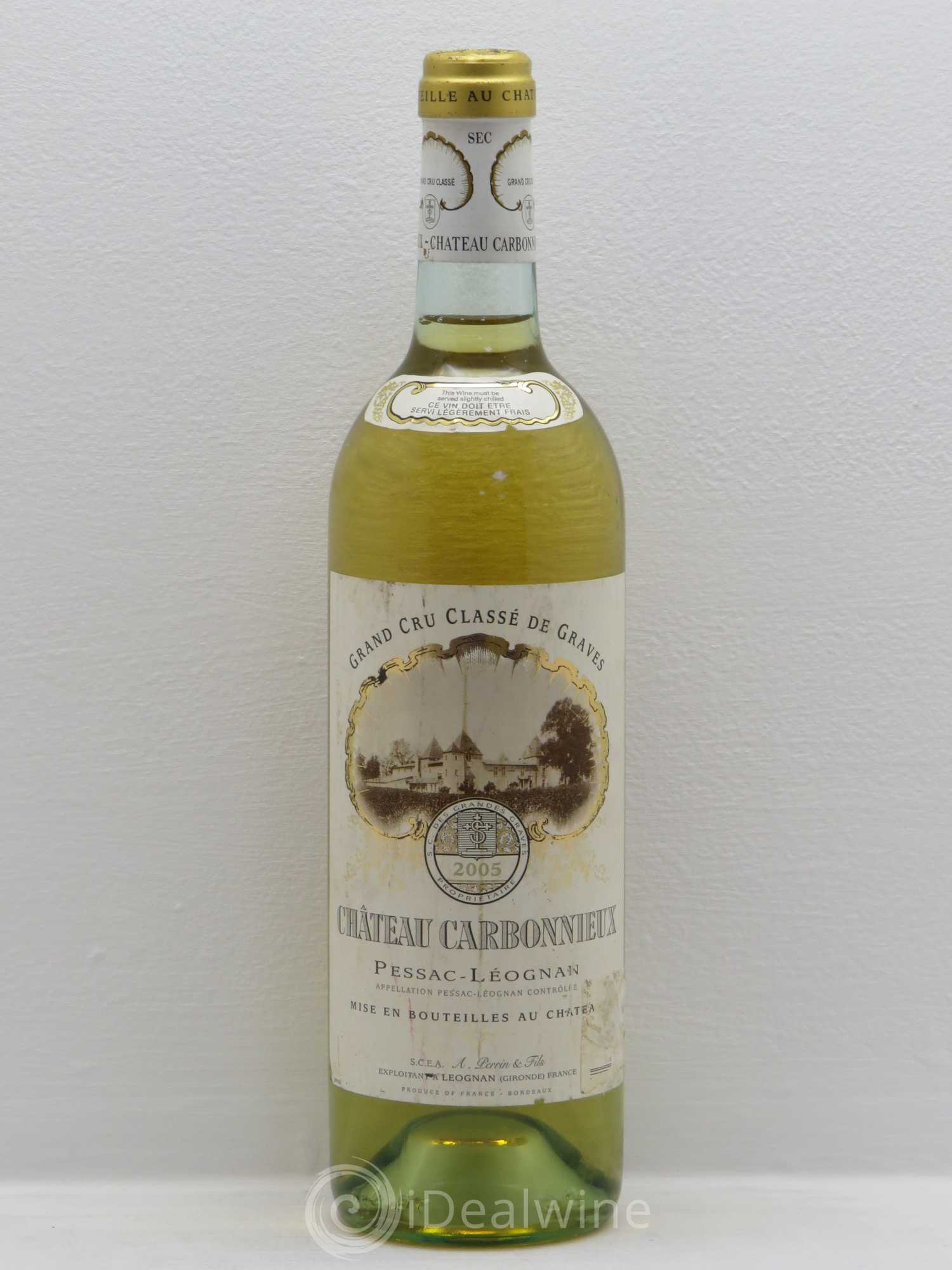 Château Carbonnieux Cru Classé de Graves 2005 - Lot de 1 bouteille - 0