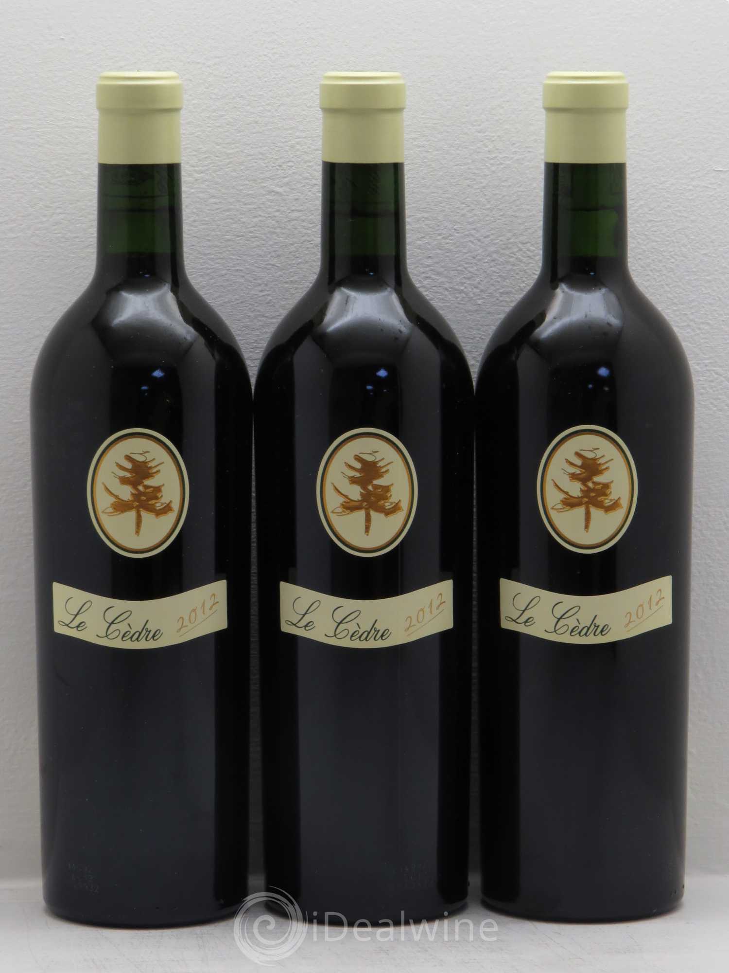 Cahors Château du Cèdre Cuvée Le Cèdre Pascal et Jean-Marc Verhaeghe 2012 - Lot de 3 bouteilles - 0