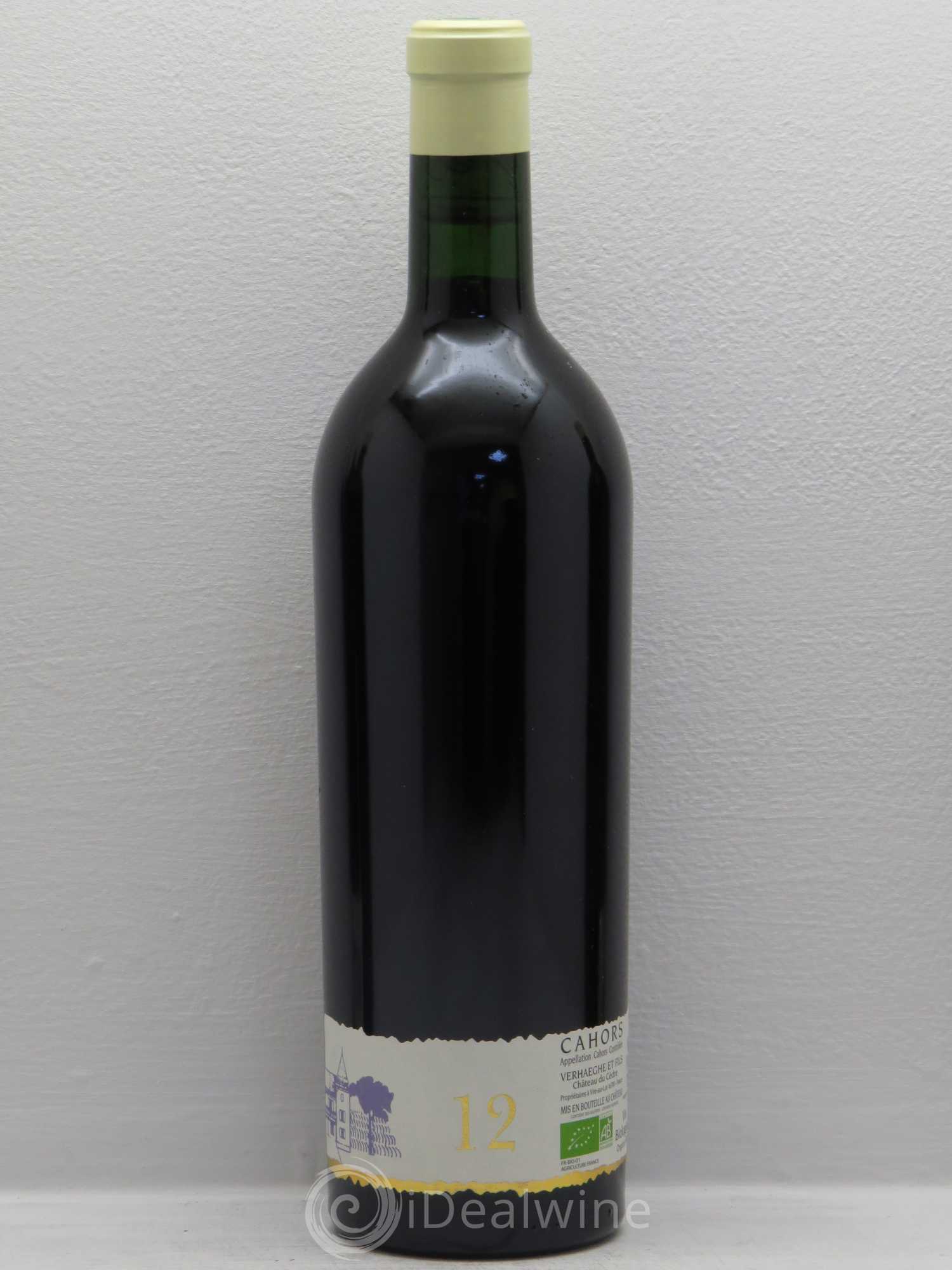 Cahors Château du Cèdre GC Pascal et Jean-Marc Verhaeghe 2012 - Lot de 6 bouteilles - 1