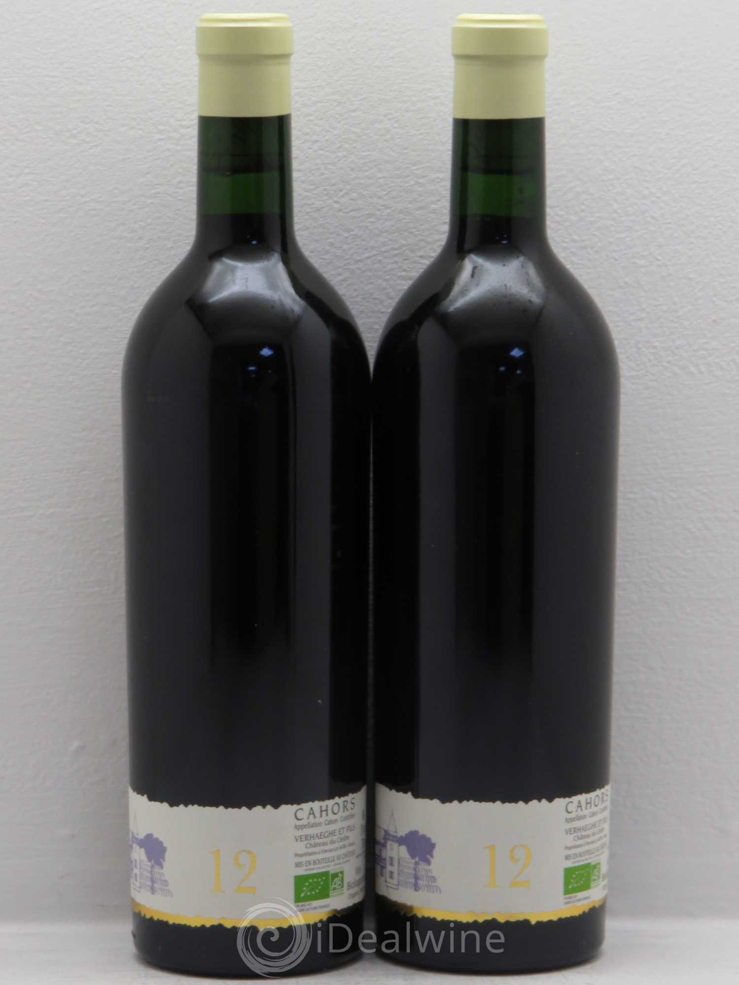 Cahors Château du Cèdre GC Pascal et Jean-Marc Verhaeghe 2012 - Lot de 2 bouteilles - 1