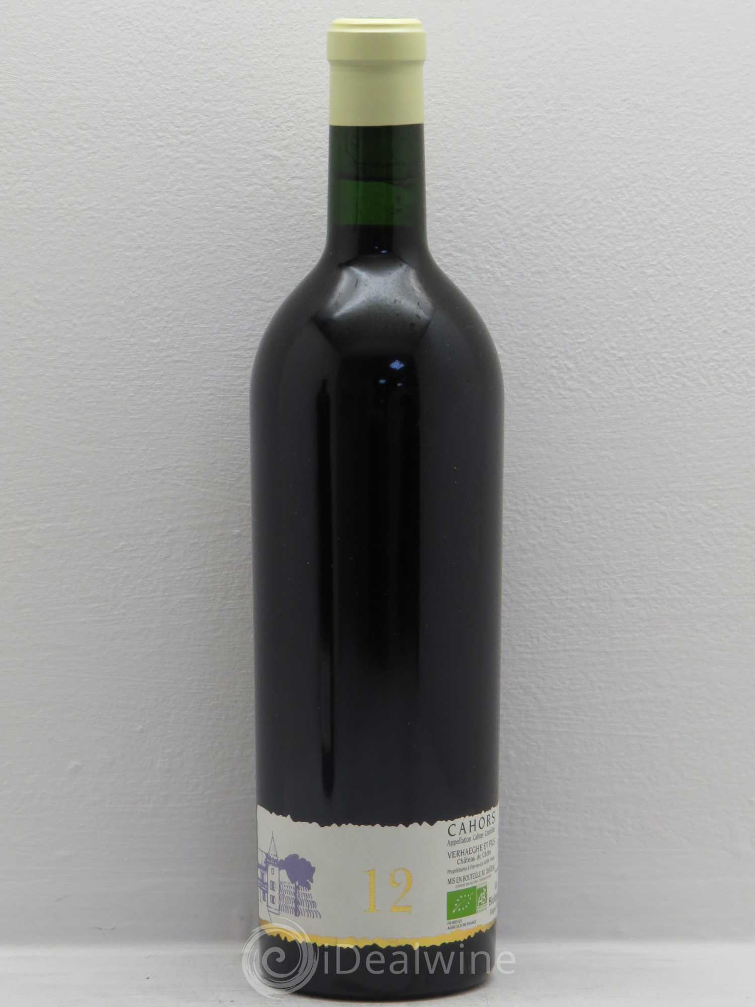 Cahors Château du Cèdre GC Pascal et Jean-Marc Verhaeghe 2012 - Lot de 1 bouteille - 1