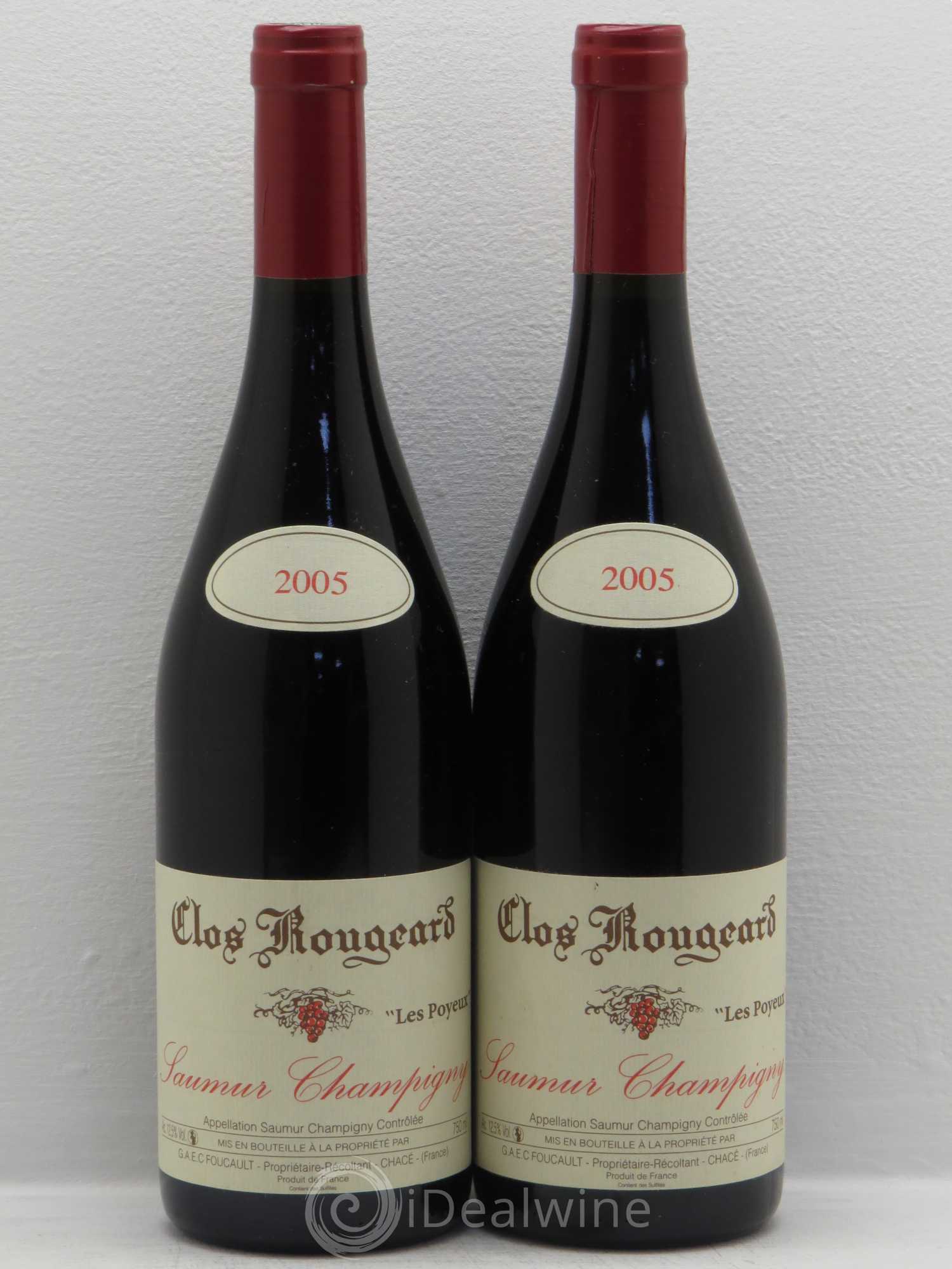 Saumur-Champigny Les Poyeux Clos Rougeard 2005 - Lot de 2 bouteilles - 0
