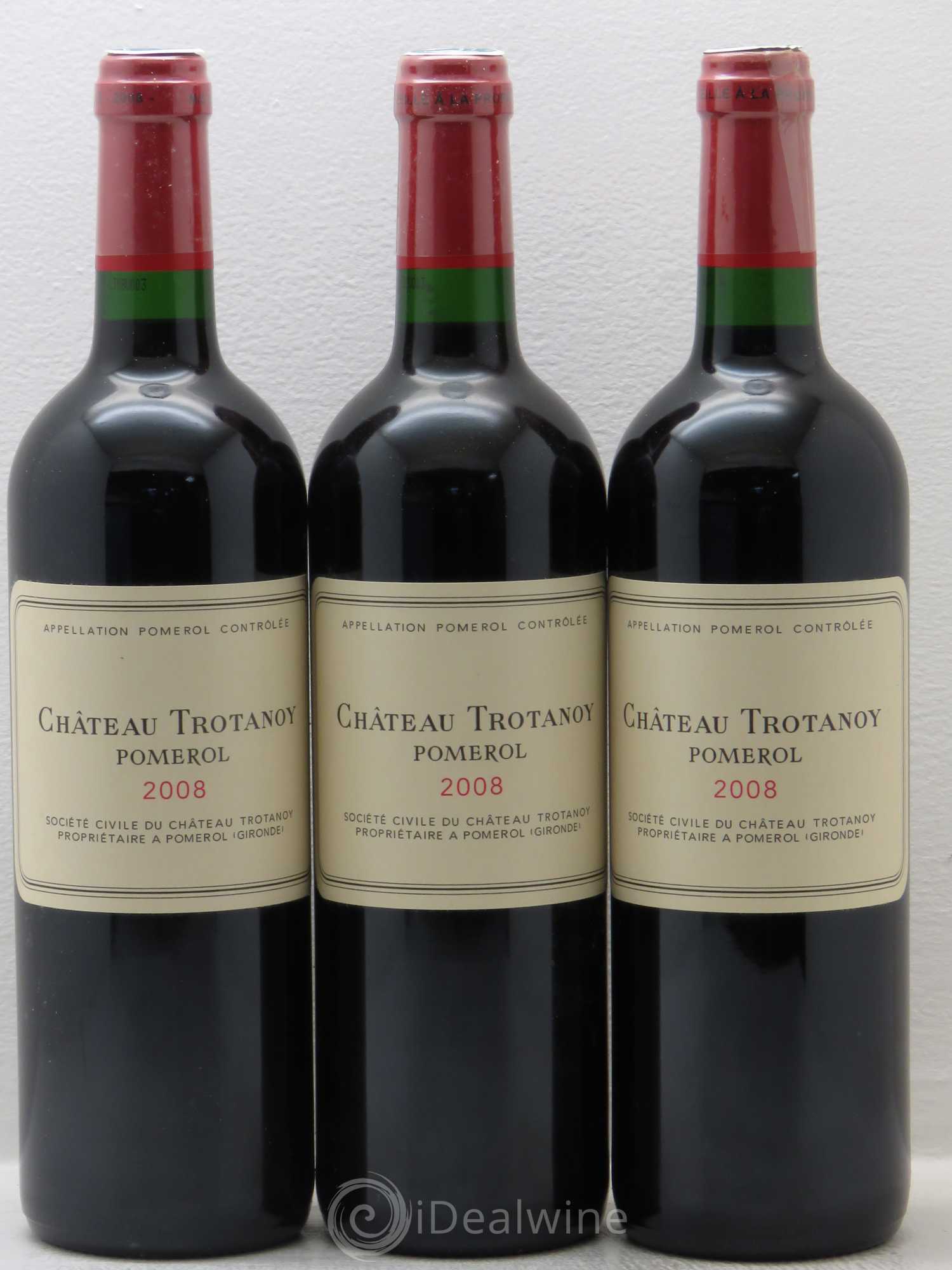 Château Trotanoy 2008 - Lot de 3 bouteilles - 0