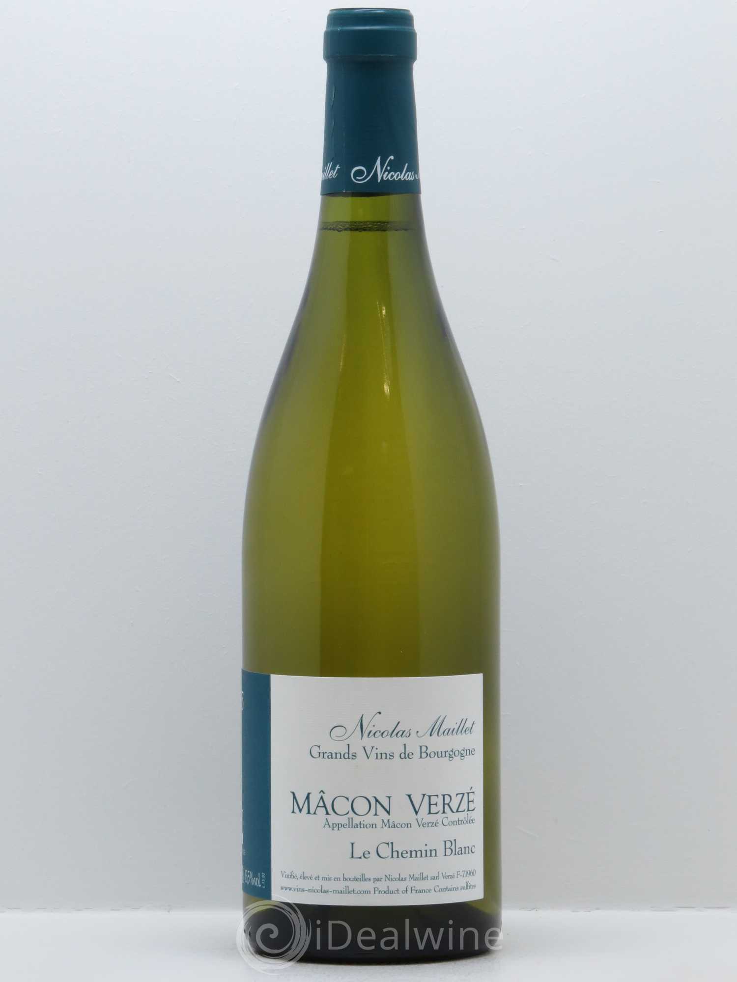 Mâcon-Verzé Le Chemin Blanc Nicolas Maillet 2015 - Lot de 1 bouteille - 0