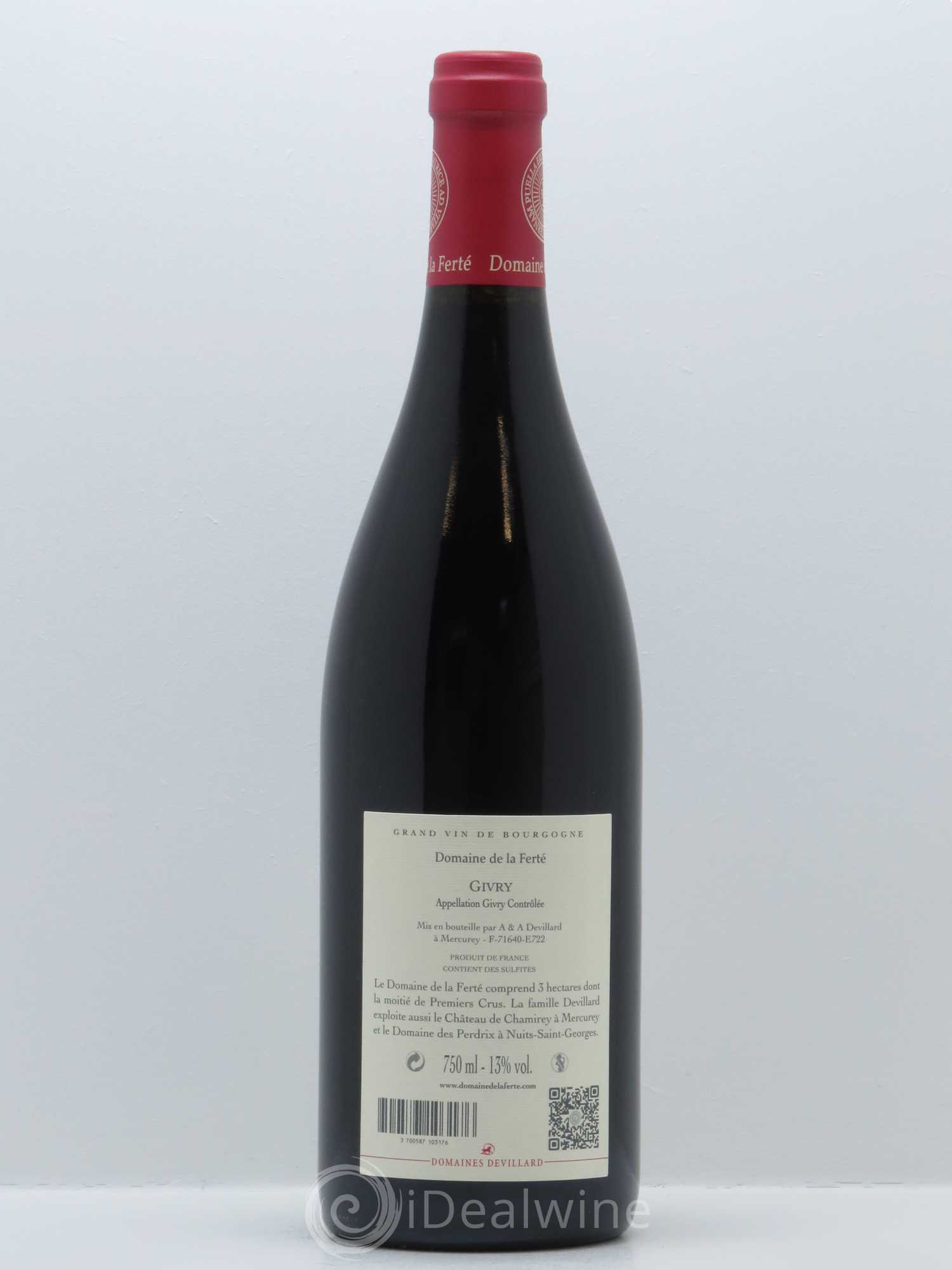 Givry Domaine de la Ferté 2015 - Lot de 1 bouteille - 1