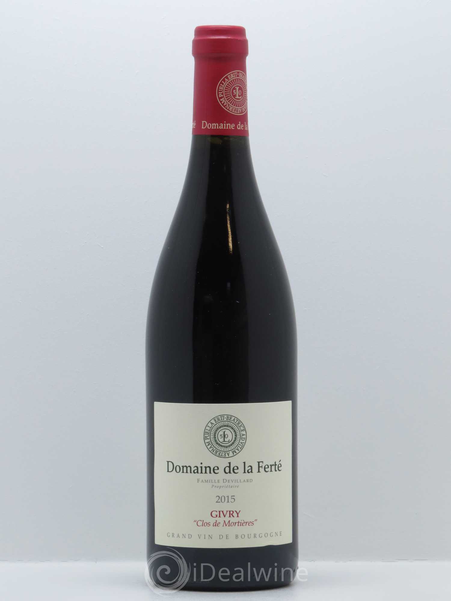 Givry Clos de Mortières Domaine de la Ferté 2015 - Lot de 1 bouteille - 0