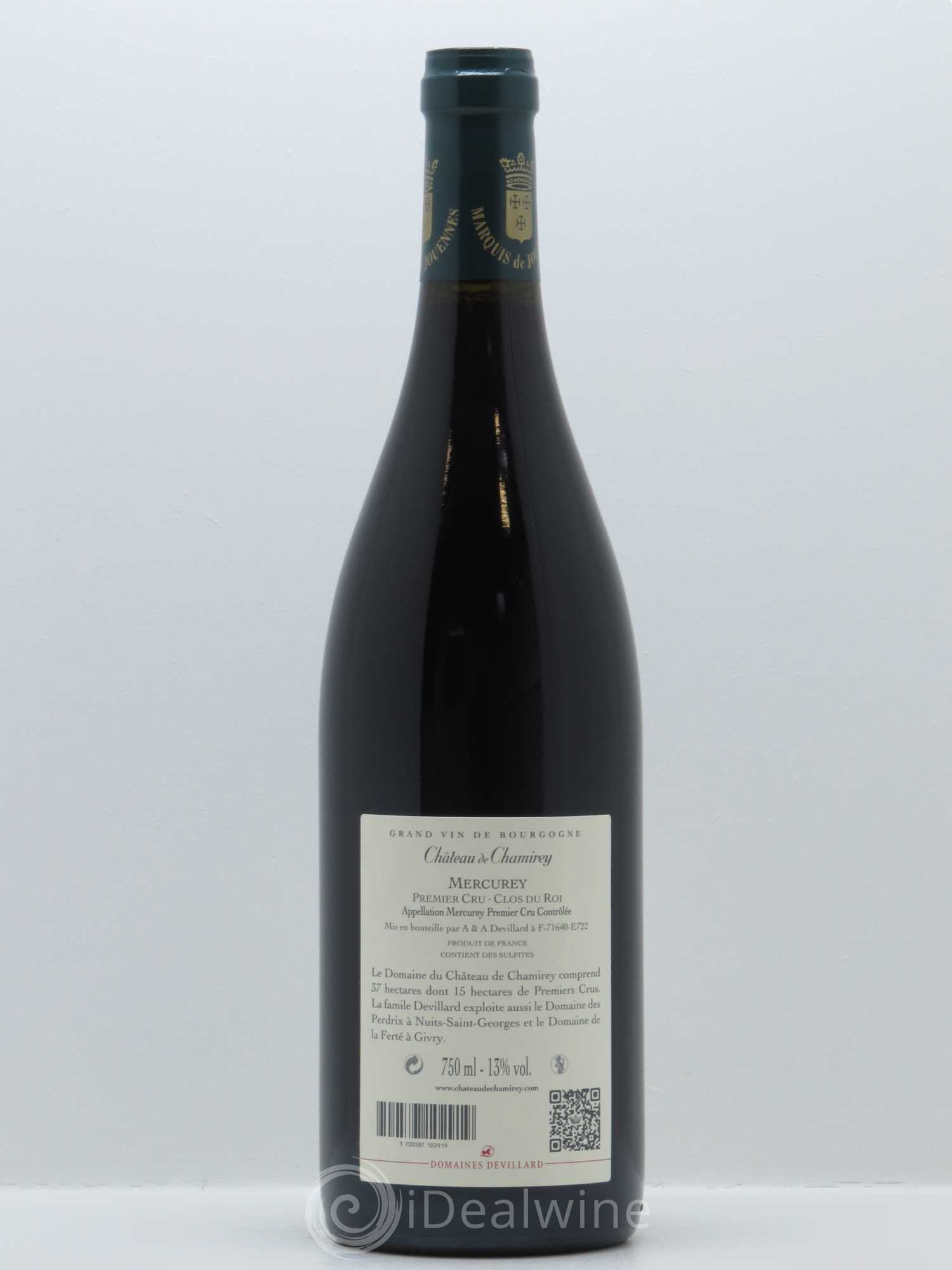 Mercurey 1er Cru Clos du Roi Château de Chamirey 2014 - Lot de 1 bouteille - 1