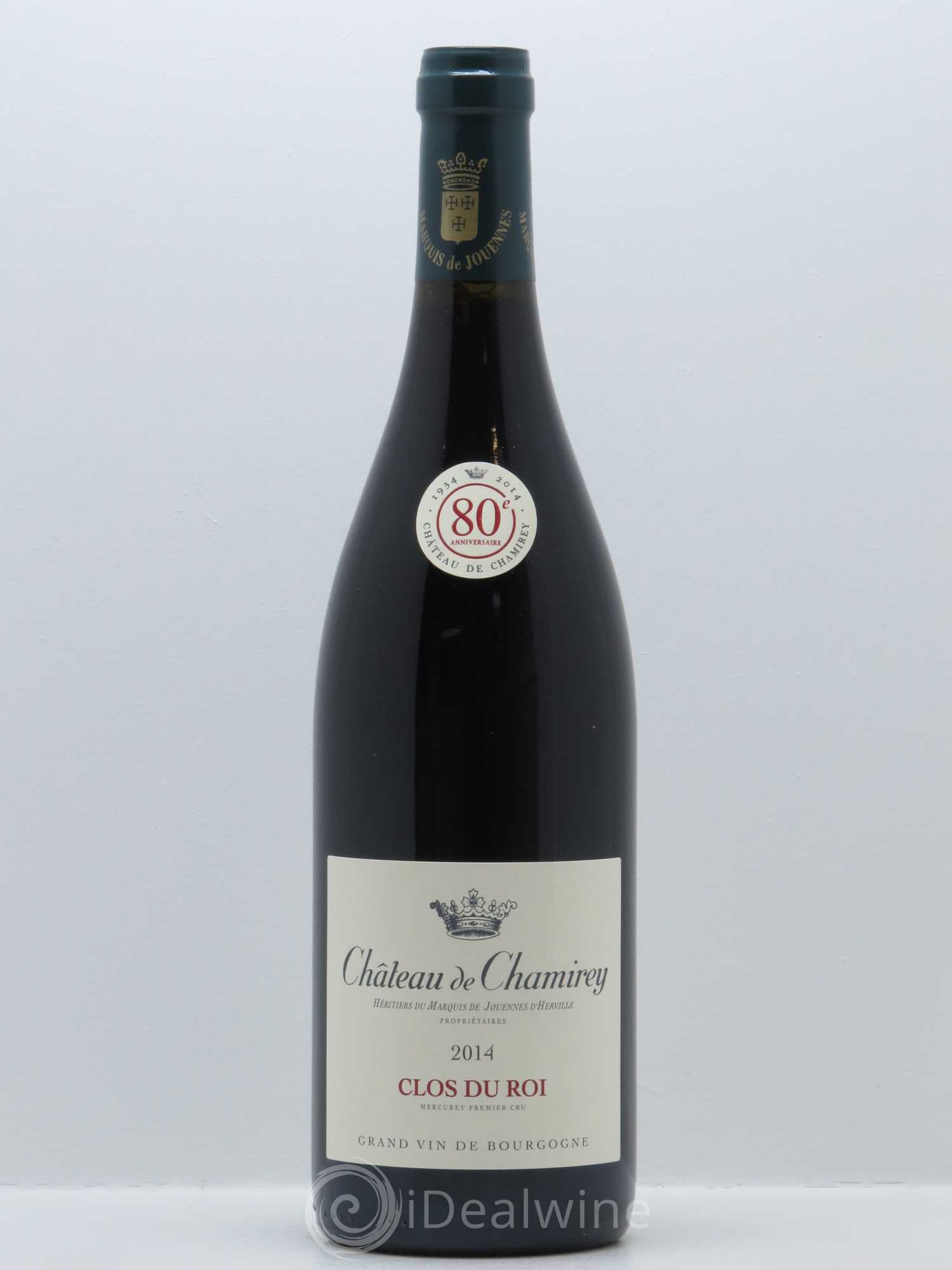 Mercurey 1er Cru Clos du Roi Château de Chamirey 2014 - Lot de 1 bouteille - 0