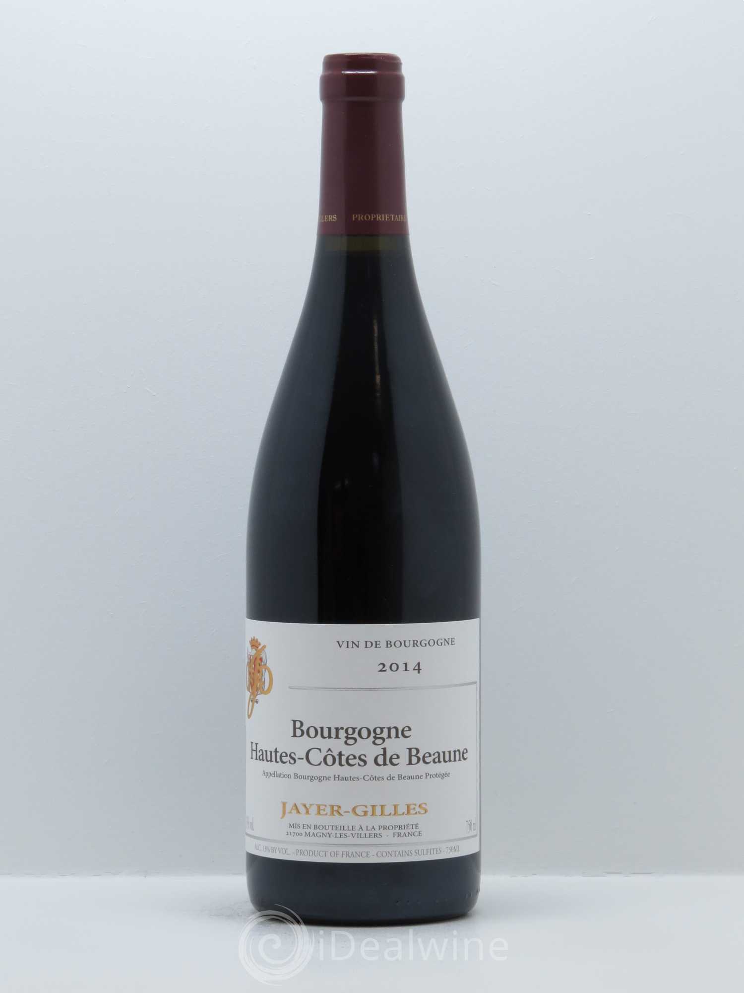 Hautes-Côtes de Beaune Hoffmann-Jayer (anciennement Jayer-Gilles) 2014 - Lot de 1 bouteille - 0
