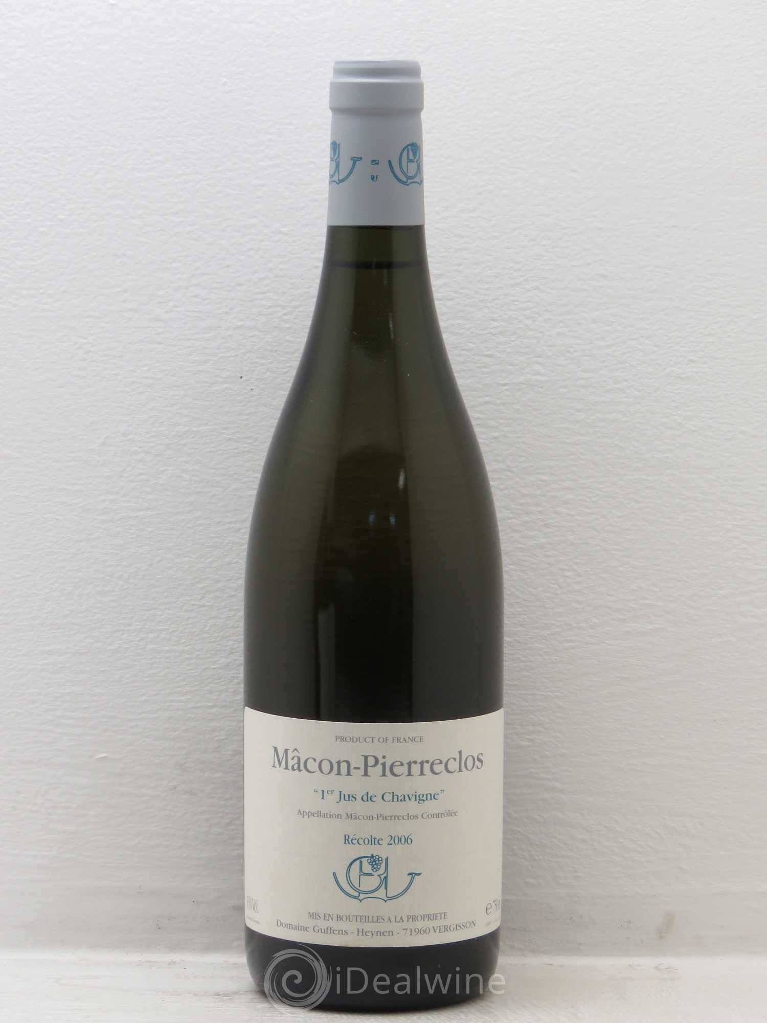 Mâcon Pierreclos 1er Jus de Chavigne Guffens-Heynen 2006 - Lot de 6 bouteilles - 0