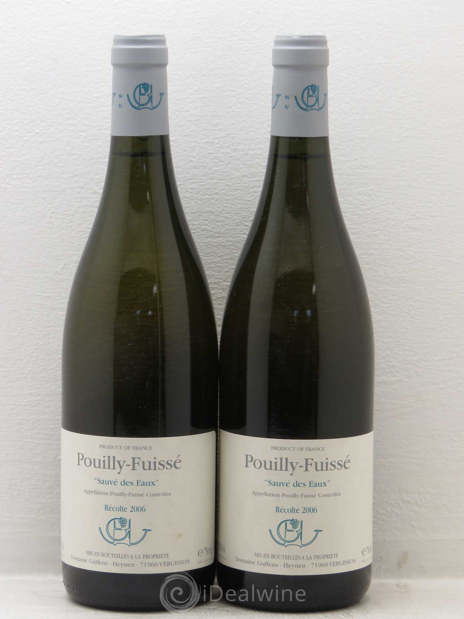 Pouilly-Fuissé Sauve des Eaux - Guffens-Heynen (Domaine) 2006 - Posten von 2 Flaschen - 0