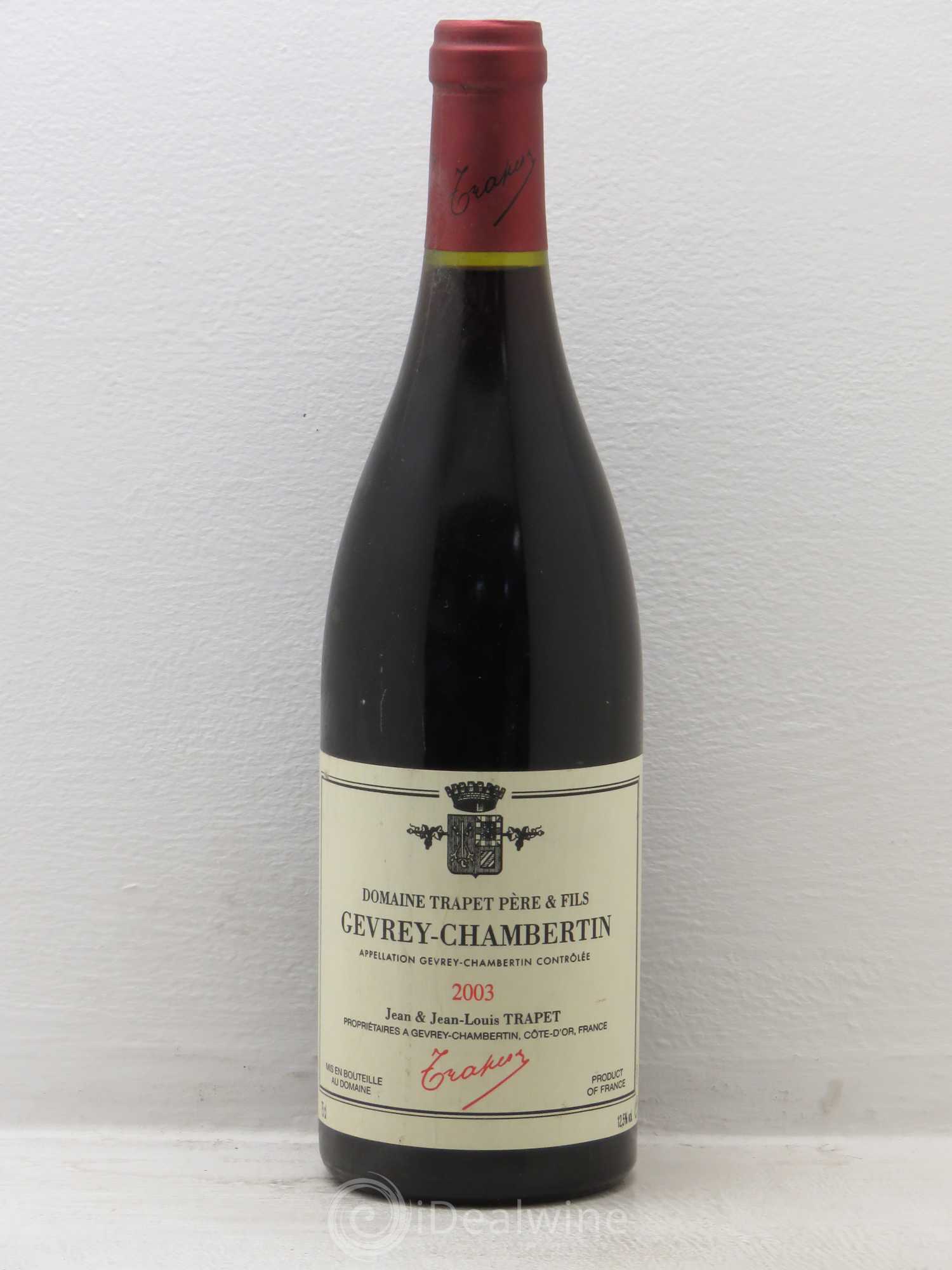 Gevrey-Chambertin Domaine Trapet 2003 - Lot de 1 bouteille - 0