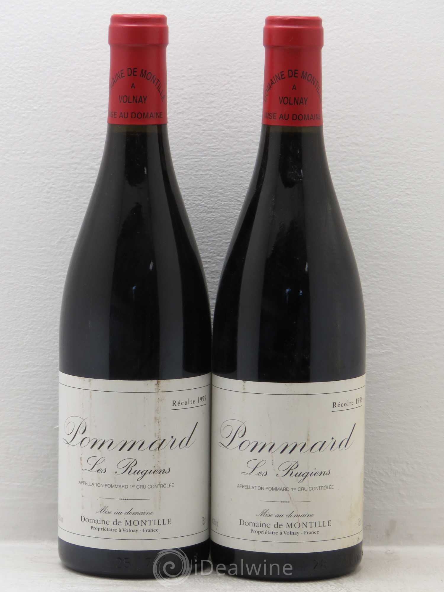 Pommard 1er Cru Les Rugiens-bas De Montille (Domaine) 1999 - Lot de 2 bouteilles - 0