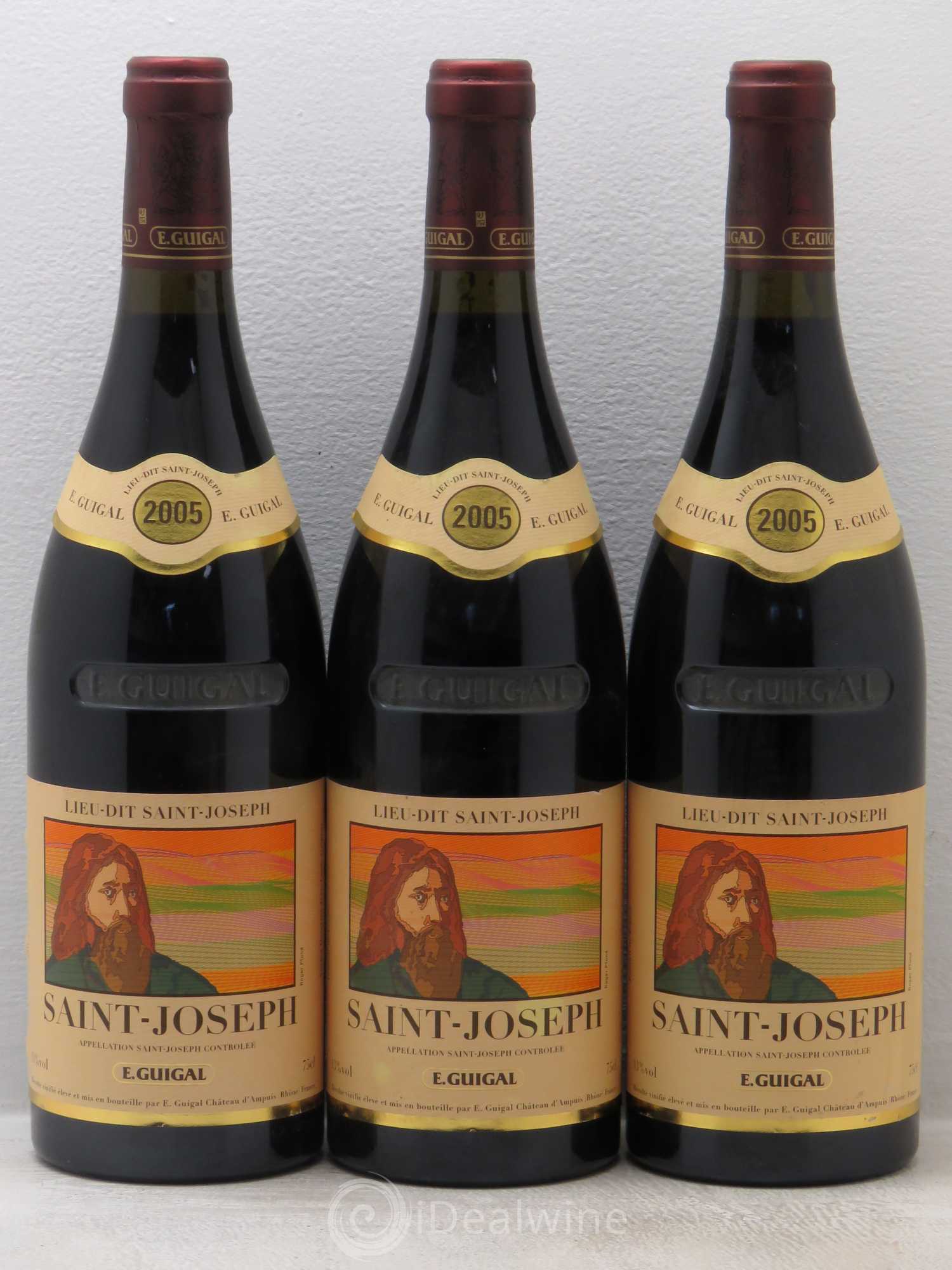 Saint-Joseph Lieu-dit Saint-Joseph Guigal 2005 - Lot de 3 bouteilles - 0