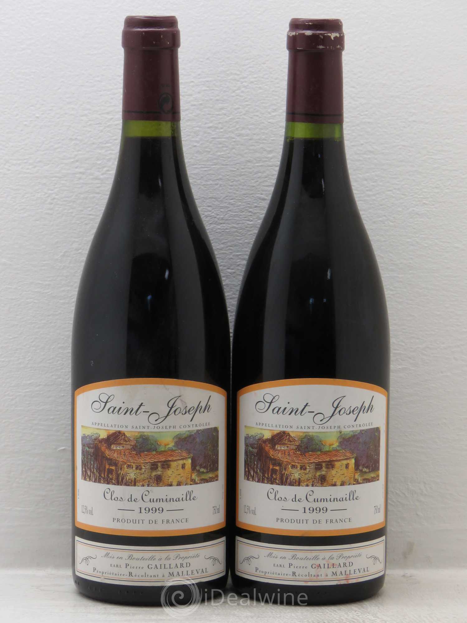 Saint-Joseph Clos des Cuminailles - Pierre Gaillard 1999 - Posten von 2 Flaschen - 0