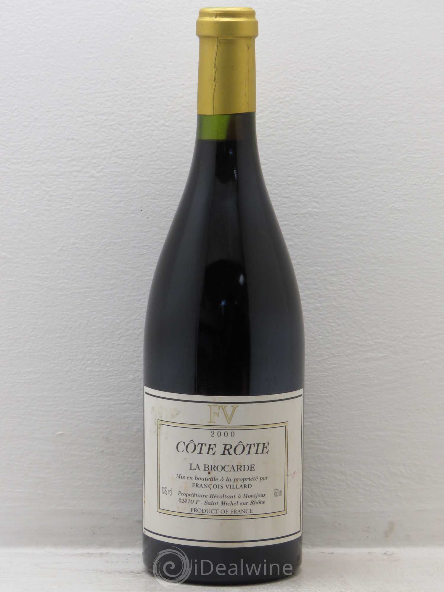 Côte-Rôtie La Brocarde François Villard 2000 - Lot de 1 bouteille - 0