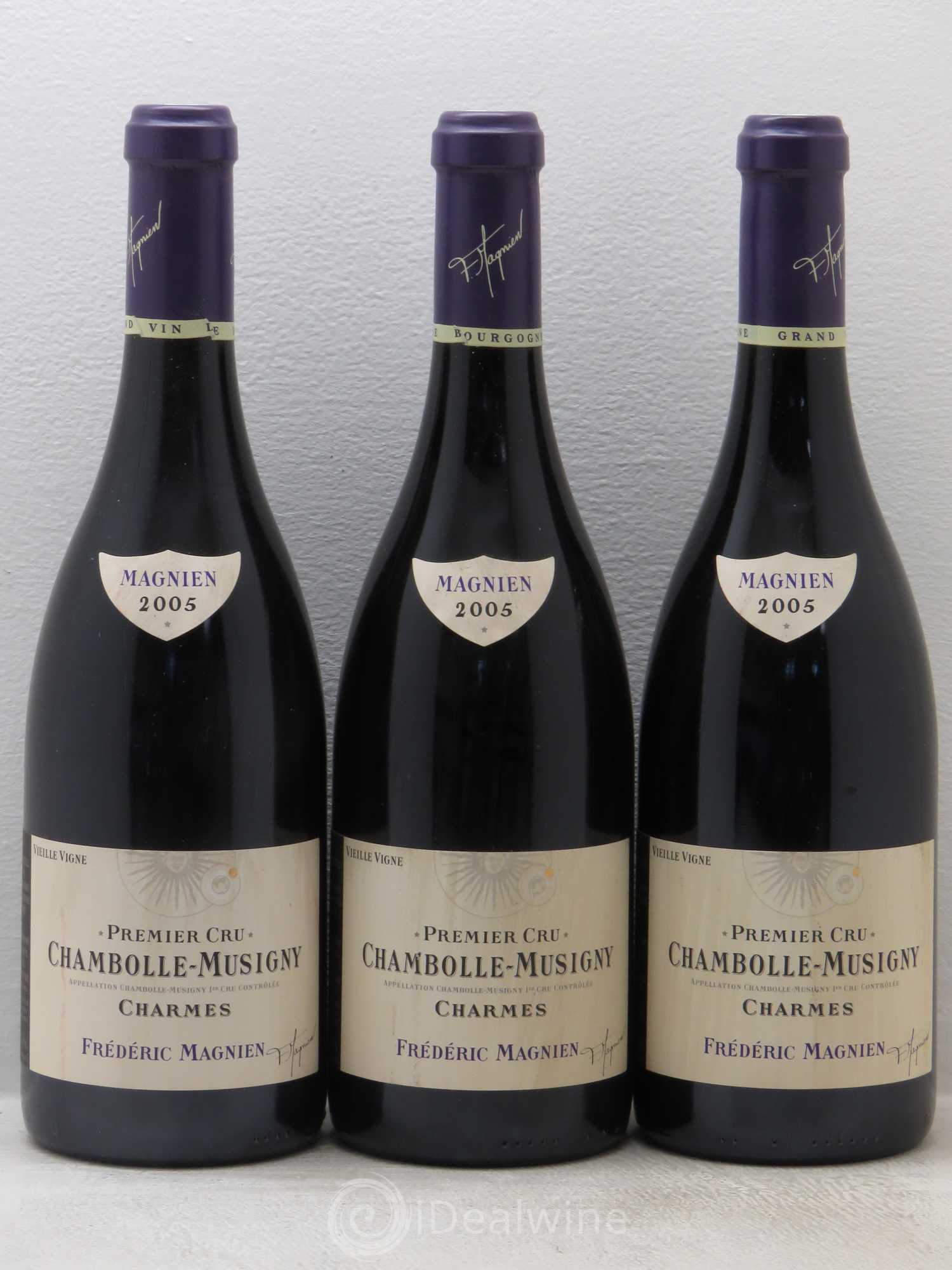 Chambolle-Musigny 1er Cru Vieilles Vignes - Frédéric Magnien 2005 - Posten von 3 Flaschen - 0