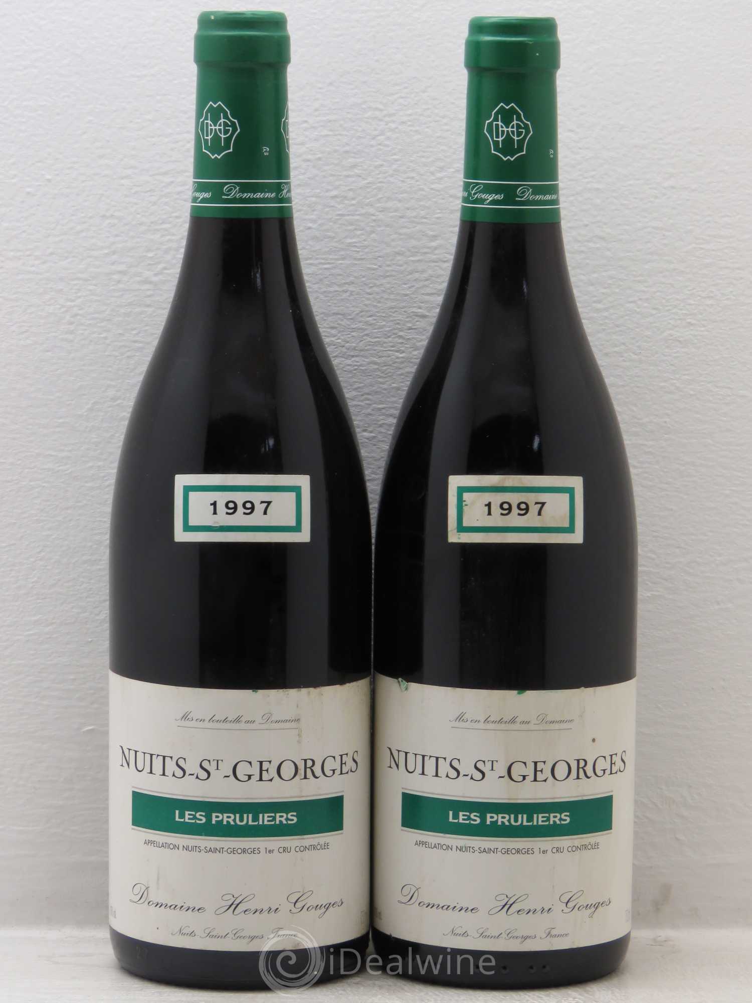 Nuits-Saint-Georges 1er Cru Les Pruliers Henri Gouges 1997 - Lot de 2 bouteilles - 0