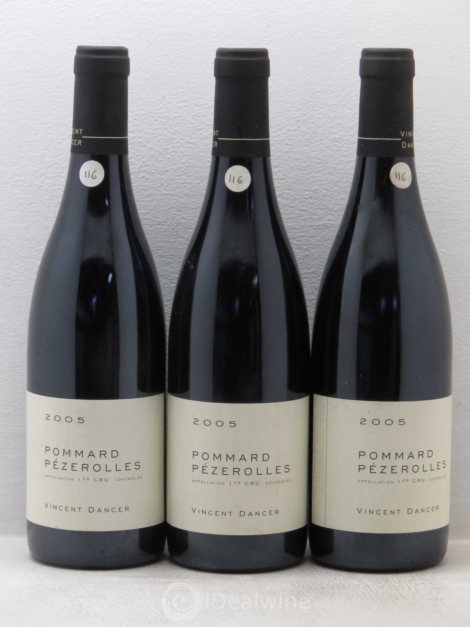 Pommard 1er Cru Les Pézerolles Vincent Dancer 2005 - Lot de 3 bouteilles - 0