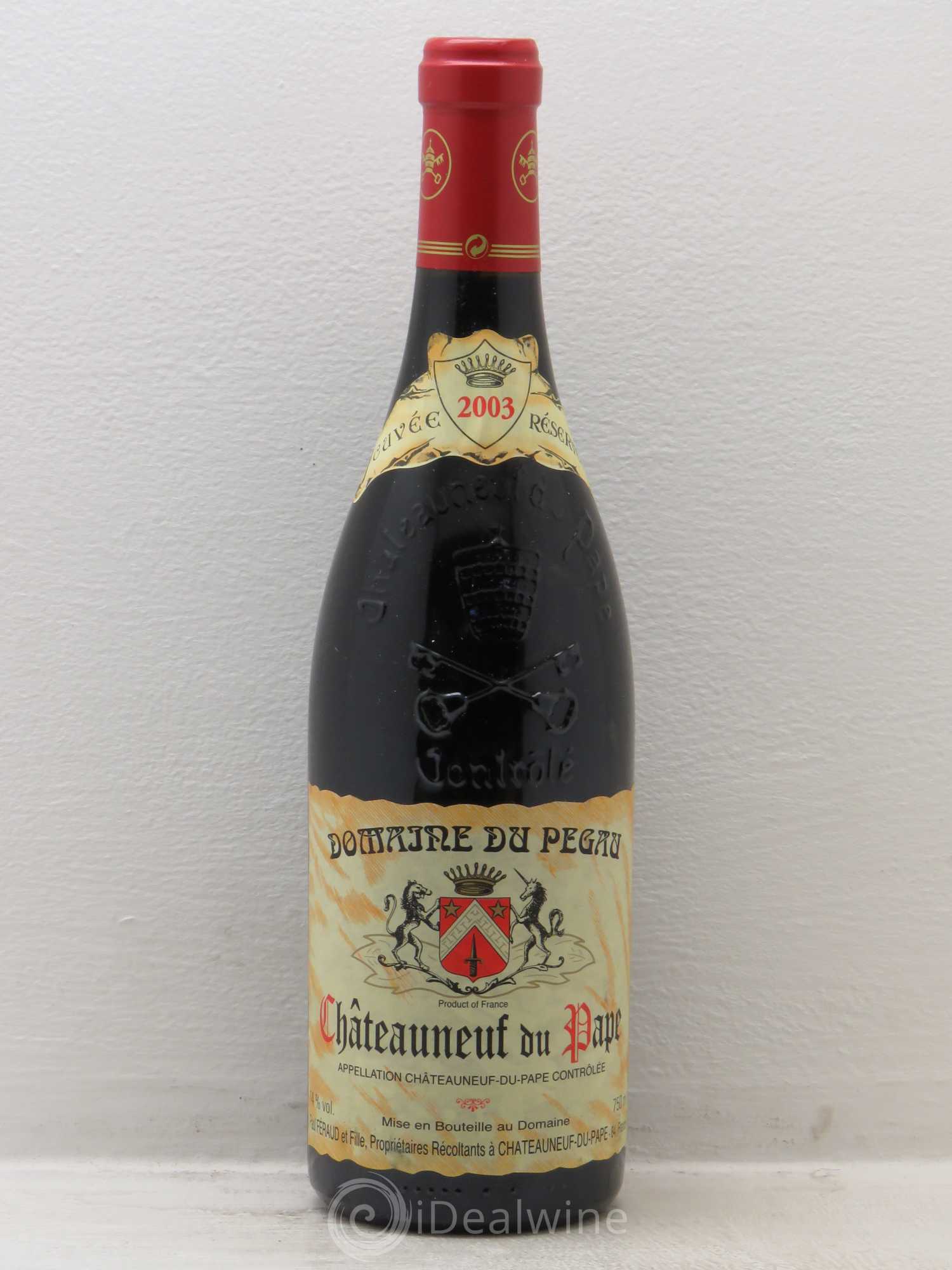 Châteauneuf-du-Pape Domaine du Pégau Cuvée Réservée Paul et Laurence Féraud 2003 - Lot de 1 bouteille - 0