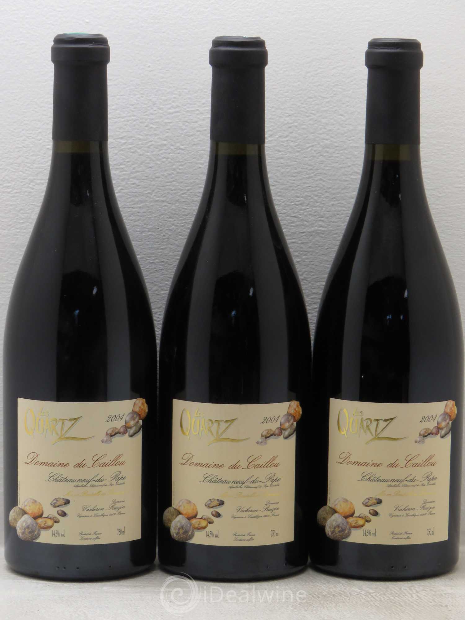 Châteauneuf-du-Pape Les Quartz - Domaine du Caillou 2004 - Posten von 3 Flaschen - 0