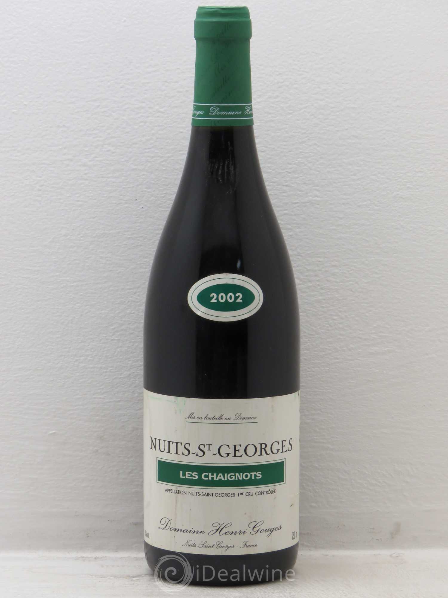 Nuits-Saint-Georges 1er Cru Les Chaignots Henri Gouges 2002 - Posten von 1 Flasche - 0