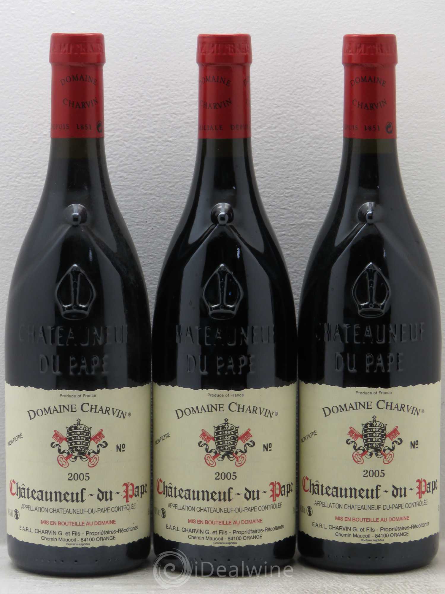 Châteauneuf-du-Pape Charvin (Domaine) 2005 - Lot de 3 bouteilles - 0