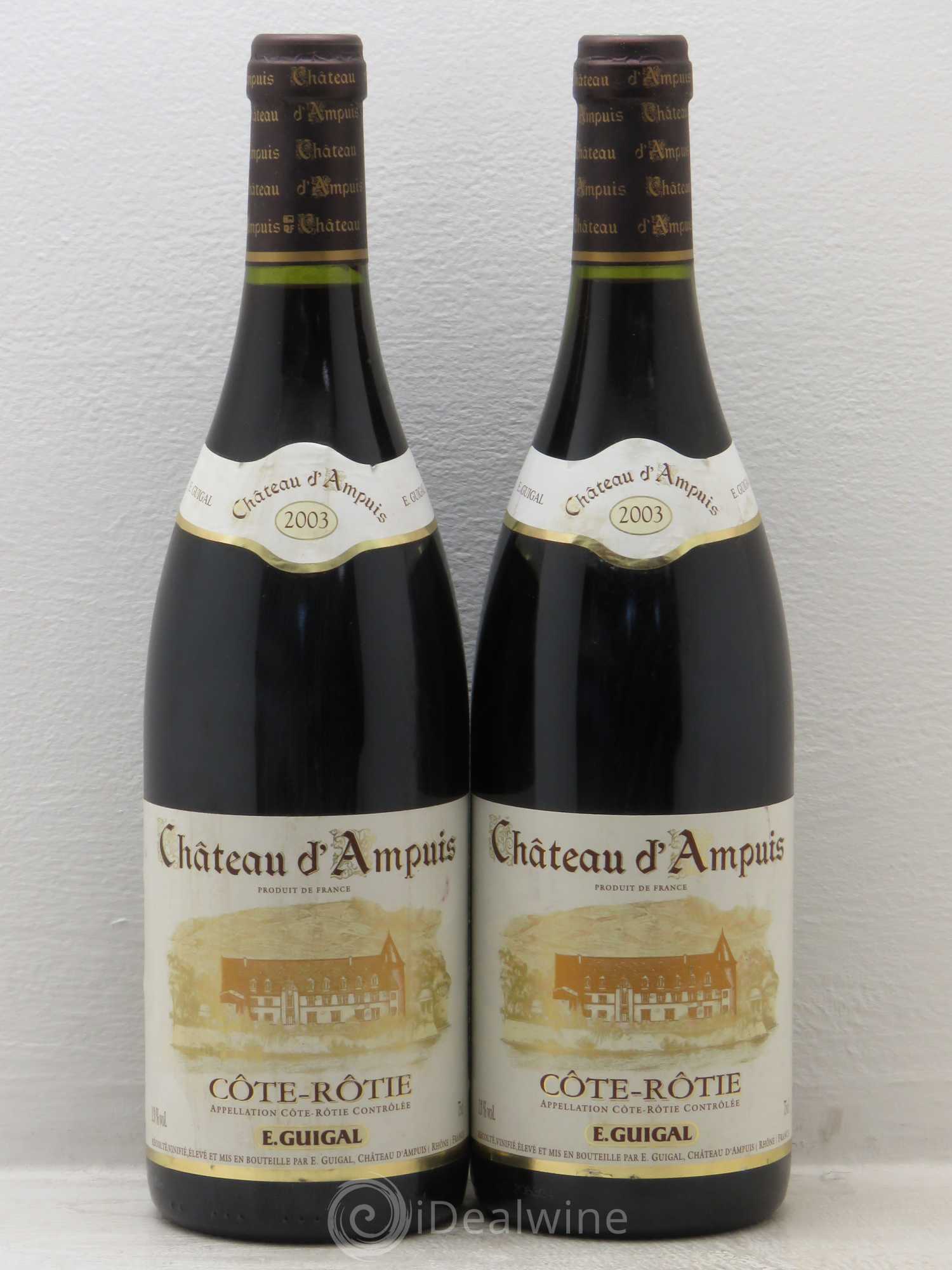 Côte-Rôtie Château d'Ampuis Guigal 2003 - Lot de 2 bouteilles - 0