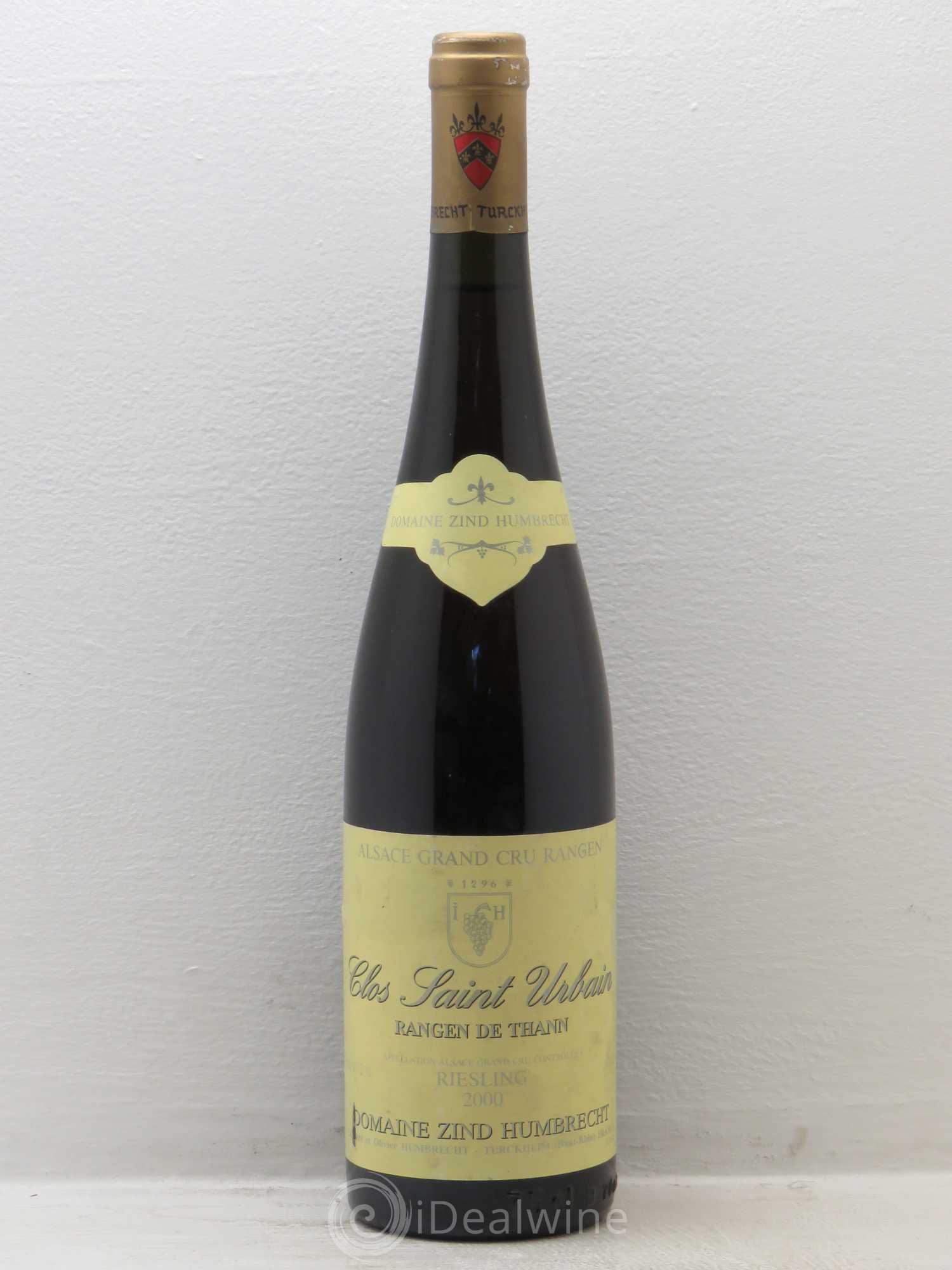 Alsace Riesling Grand Cru Rangen de Thann Clos Saint Urbain Zind-Humbrecht (Domaine) 2000 - Lot de 1 bouteille - 0
