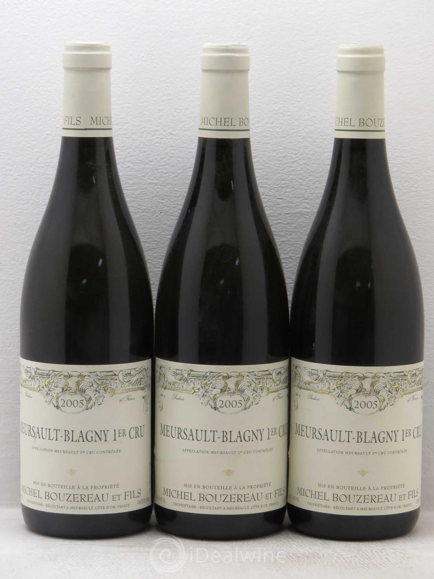 Meursault 1er Cru Blagny Michel Bouzereau 2005 - Posten von 3 Flaschen - 0