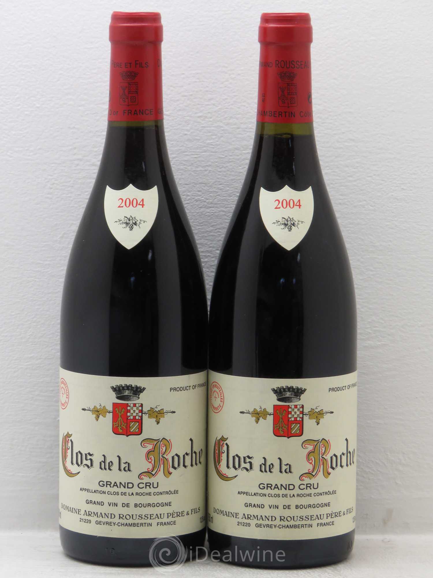 Clos de la Roche Grand Cru Armand Rousseau (Domaine) 2004 - Lot de 2 bouteilles - 0