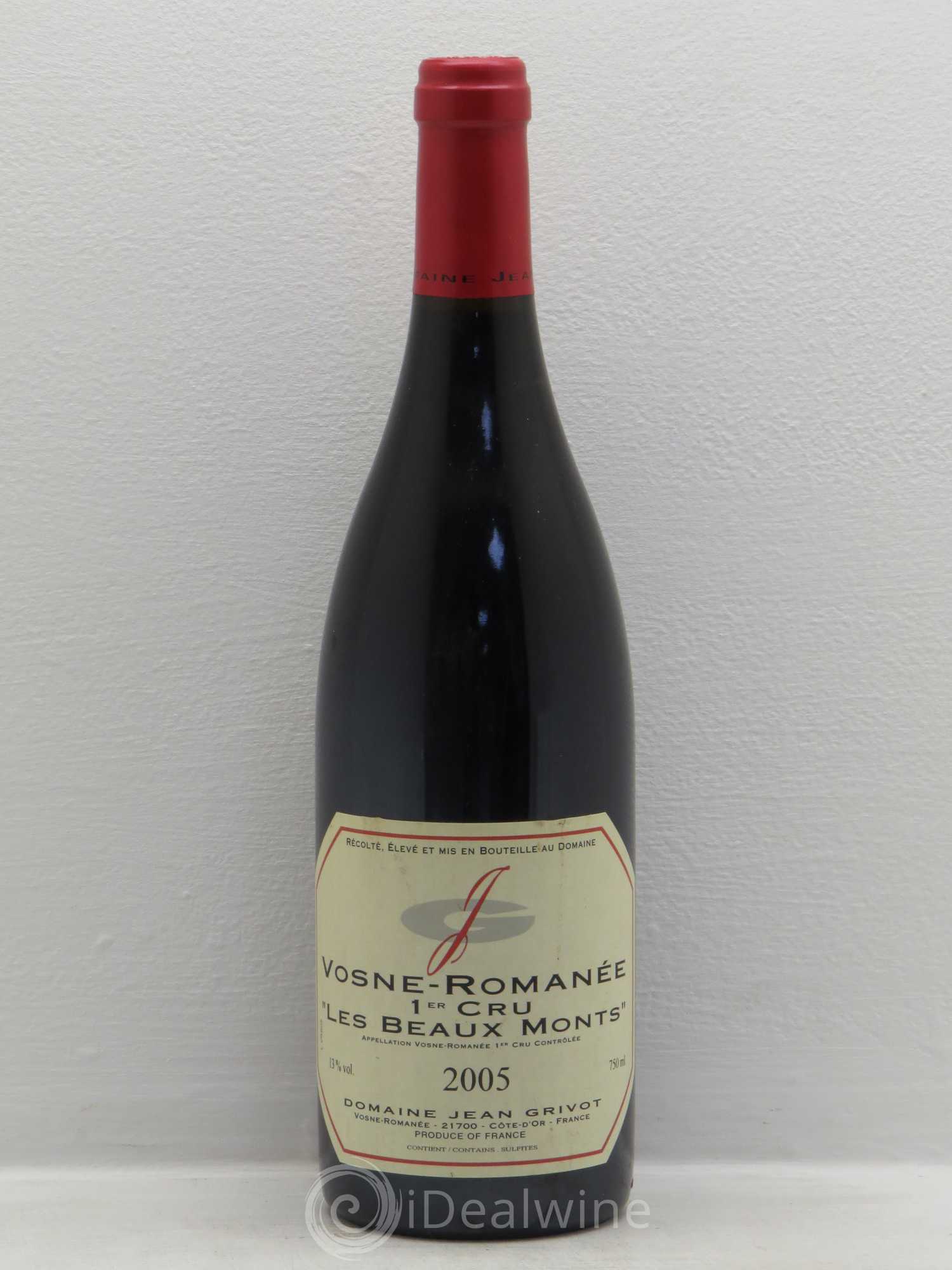 Vosne-Romanée 1er Cru Les Beaux-Monts Jean Grivot 2005 - Lotto di 1 bottiglia - 0