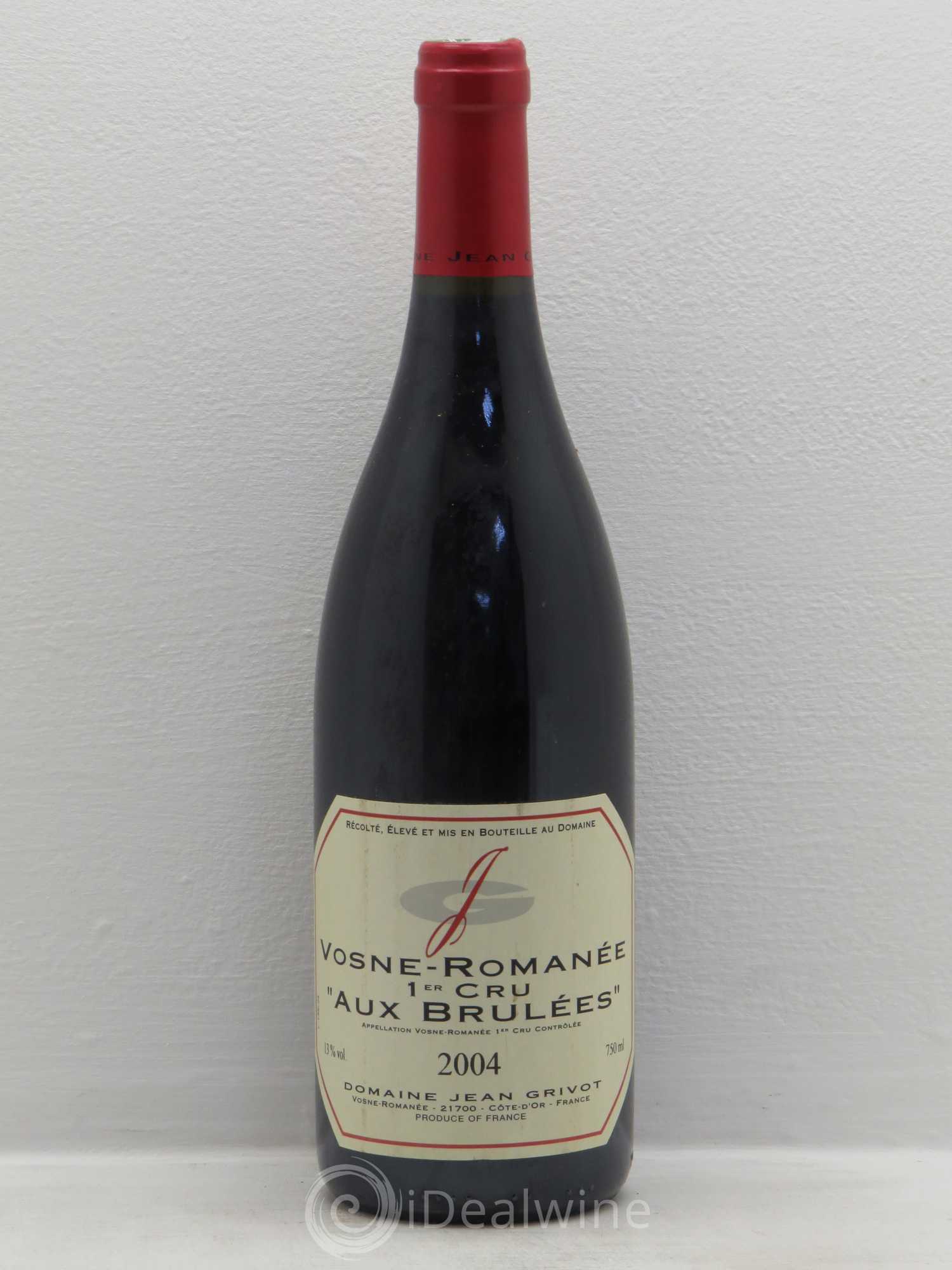 Vosne-Romanée 1er Cru Aux Brûlées Jean Grivot 2004 - Lot de 1 bouteille - 0