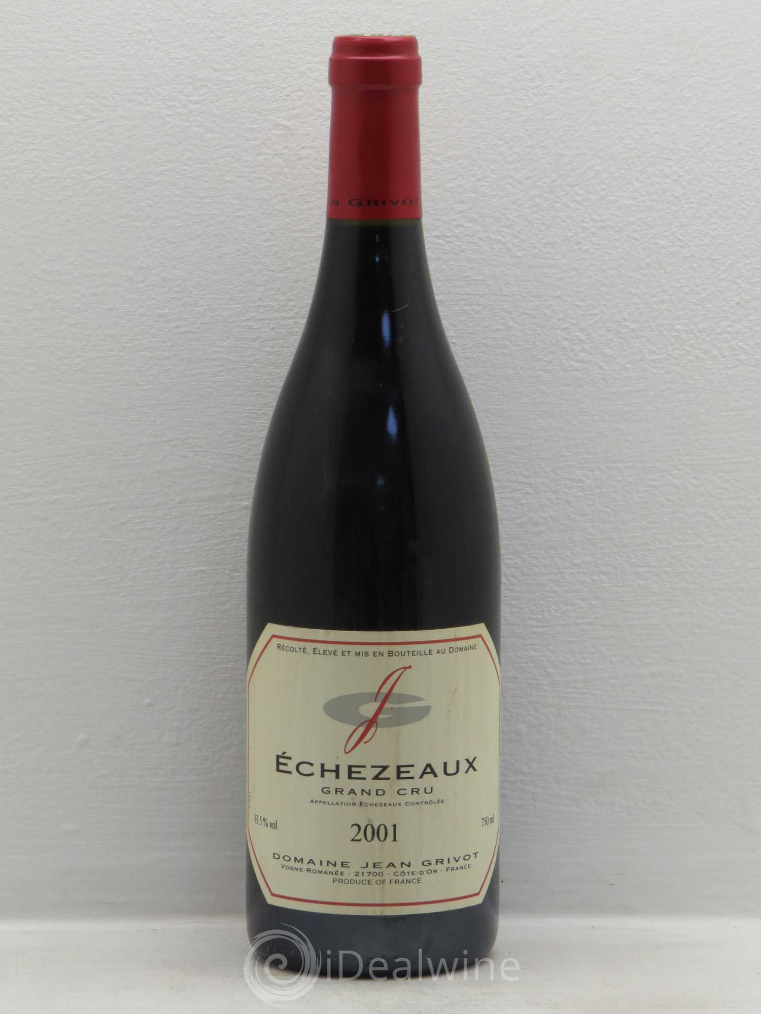 Echezeaux Grand Cru Jean Grivot 2001 - Lot de 1 bouteille - 0