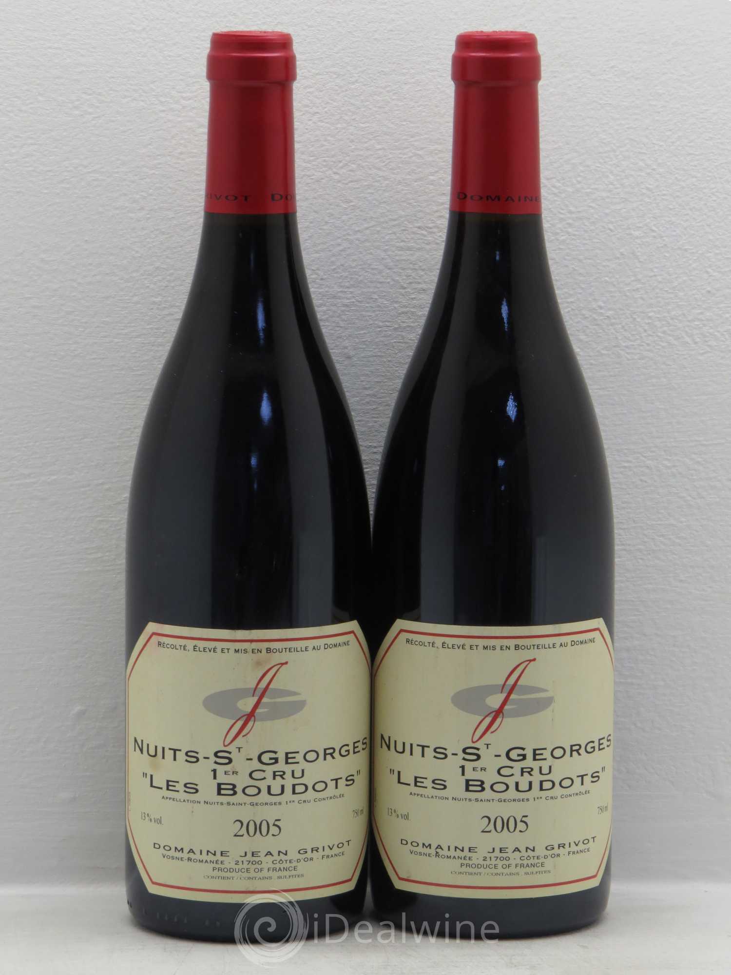 Nuits-Saint-Georges 1er Cru Aux Boudots Jean Grivot 2005 - Lot de 2 bouteilles - 0