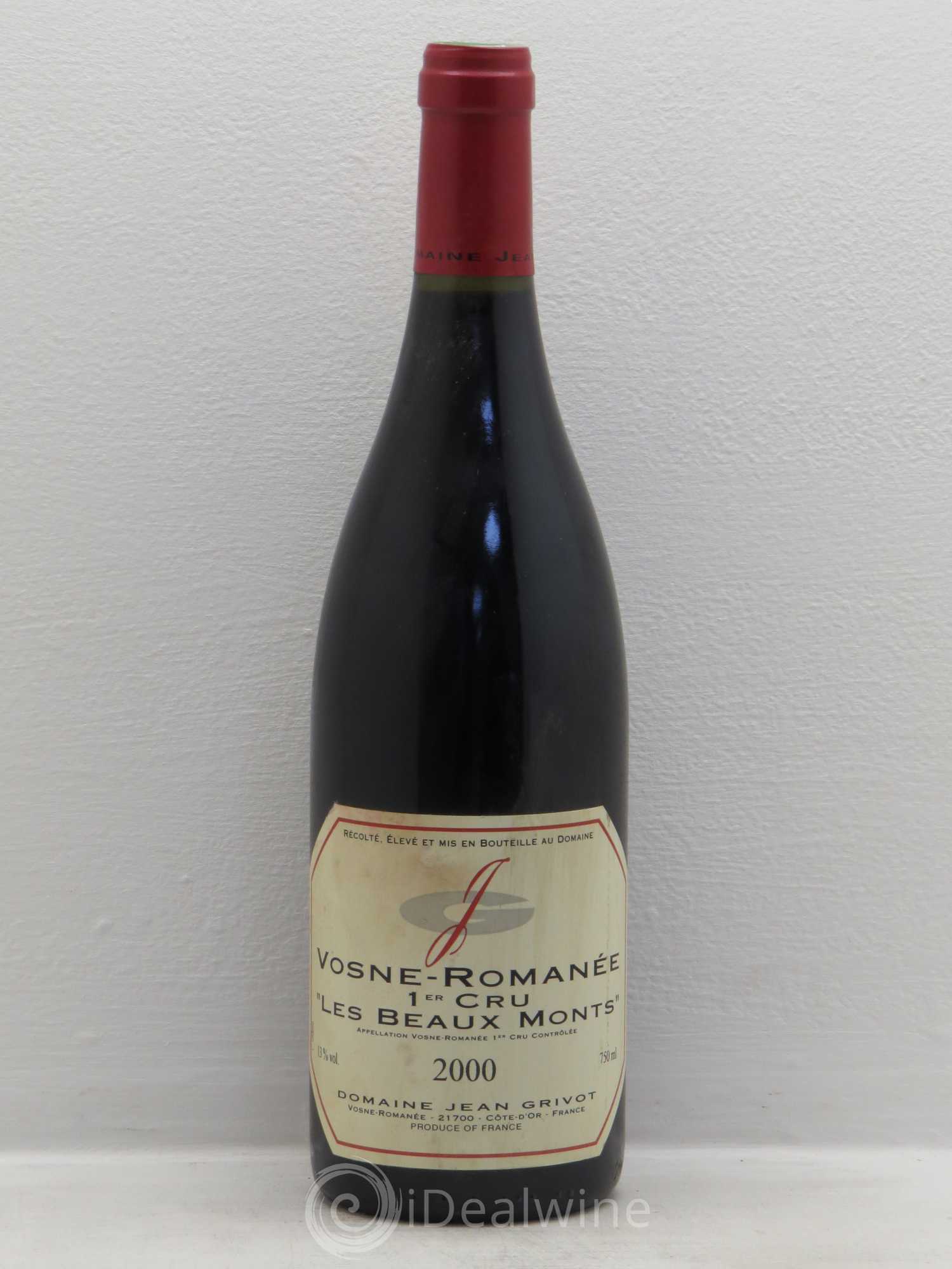 Vosne-Romanée 1er Cru Les Beaux-Monts Jean Grivot 2000 - Lot de 1 bouteille - 0