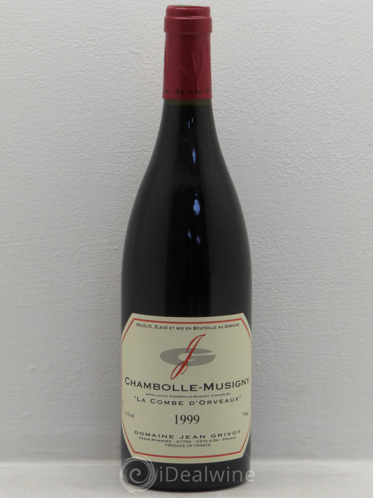 Chambolle-Musigny Combe d'Orveau Jean Grivot 1999 - Lot de 1 bouteille - 0