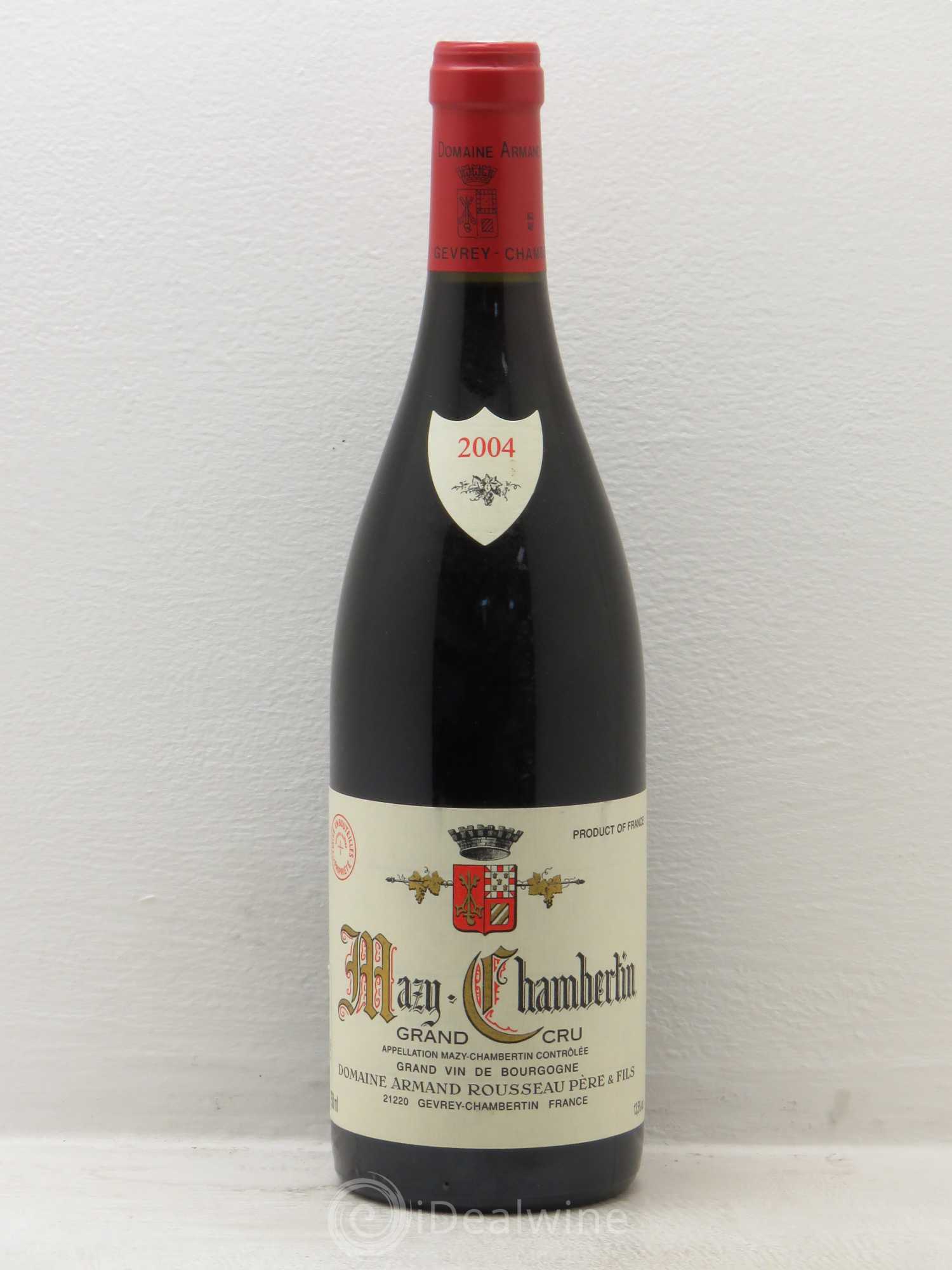 Mazis-Chambertin Grand Cru Armand Rousseau (Domaine) 2004 - Lot de 1 bouteille - 0