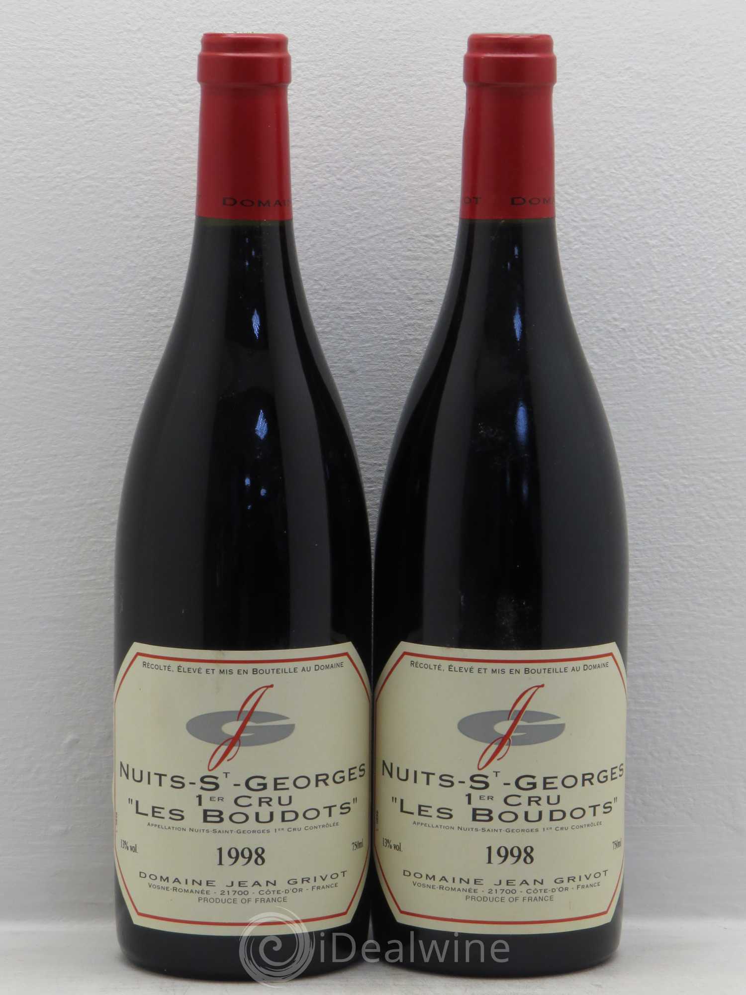 Nuits-Saint-Georges 1er Cru Aux Boudots Jean Grivot 1998 - Lot de 2 bouteilles - 0