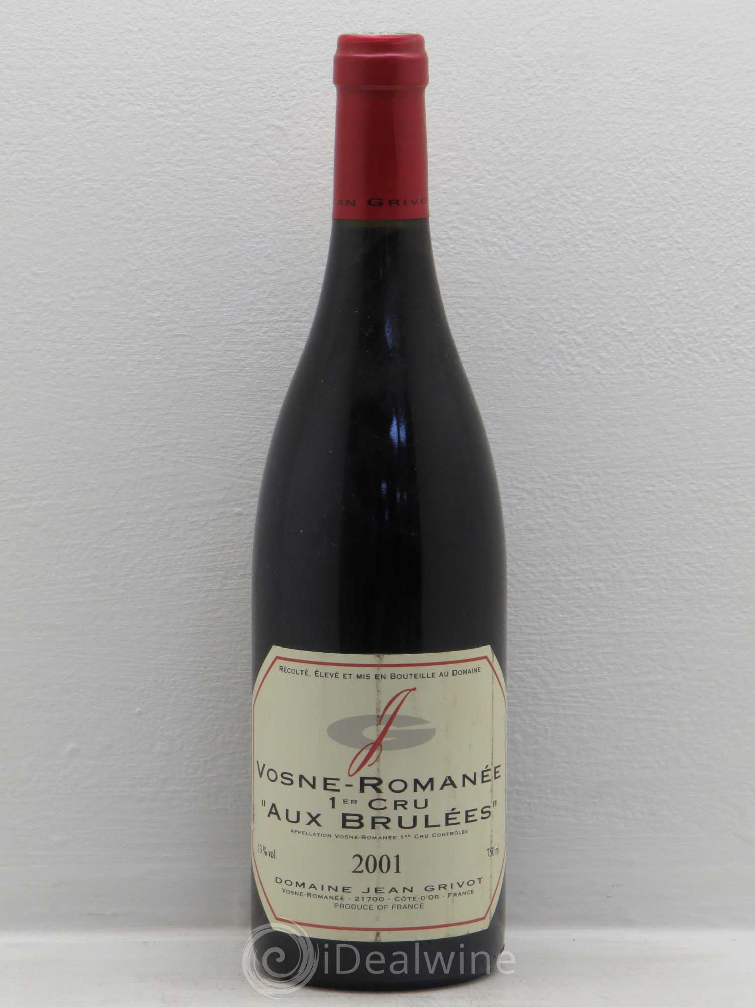 Vosne-Romanée 1er Cru Aux Brûlées Jean Grivot 2001 - Lot de 1 bouteille - 0
