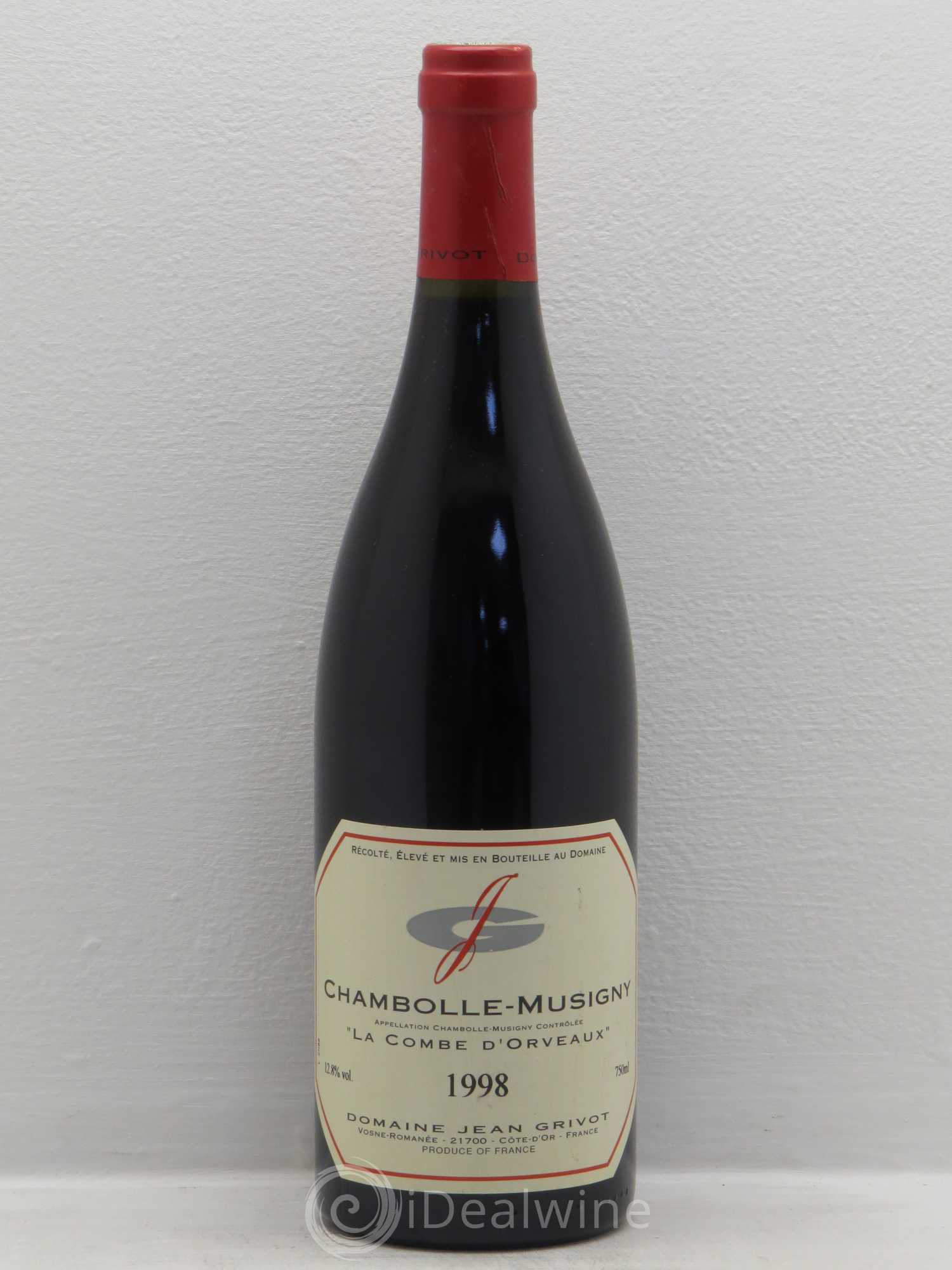 Chambolle-Musigny Combe d'Orveau Jean Grivot 1998 - Lot de 1 bouteille - 0